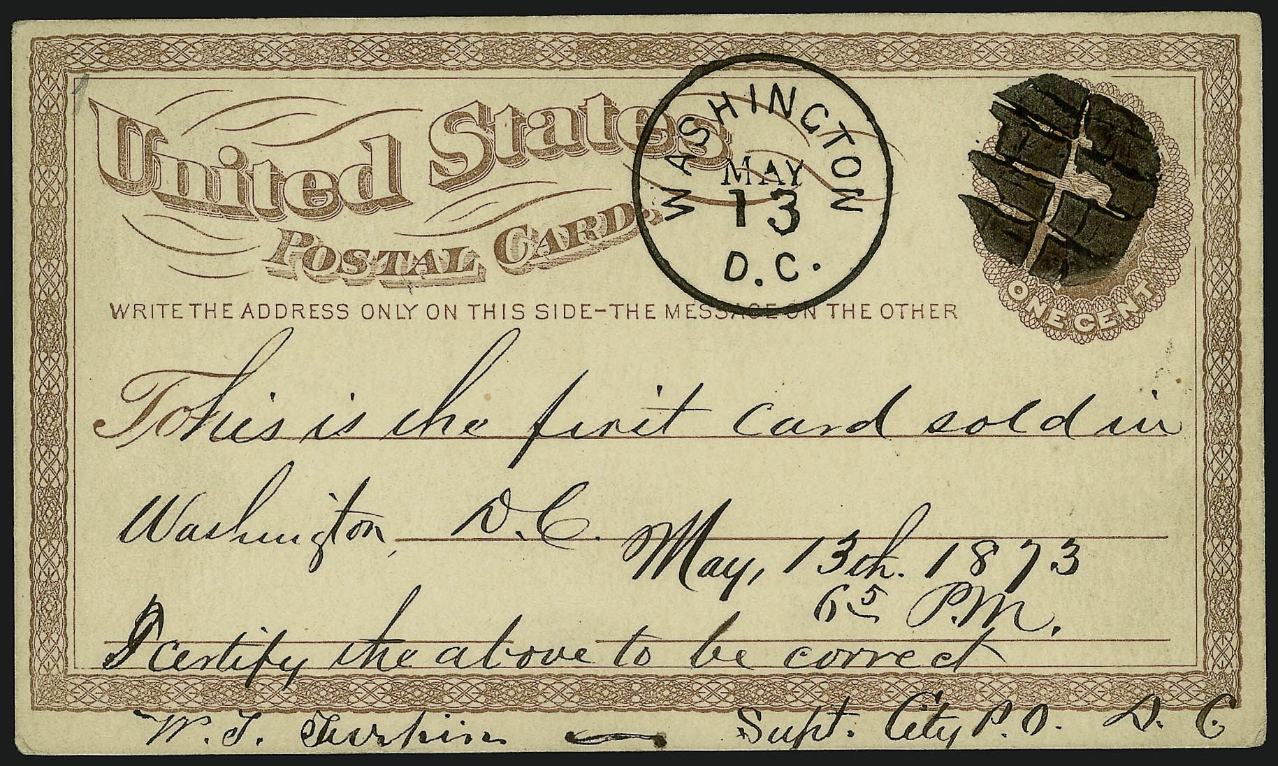 Sale no. 913 — Lot no. 923 — Siegel Auction Galleries