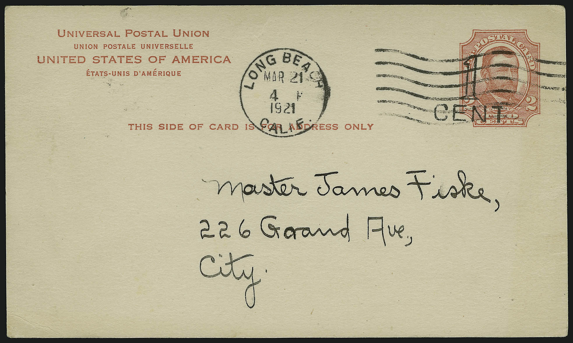 Sale no. 913 — Lot no. 939 — Siegel Auction Galleries