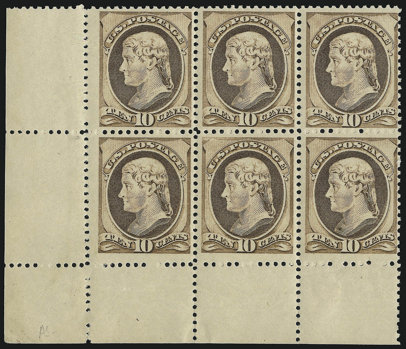 Sale no. 914 — Lot no. 852 — Siegel Auction Galleries