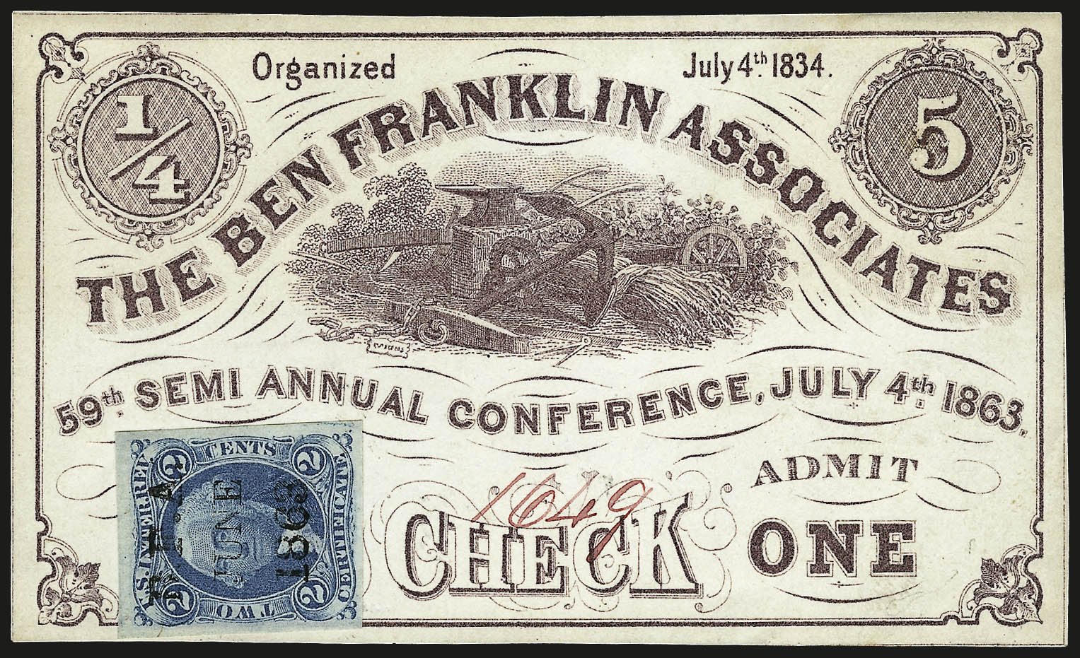 Sale no. 959 — Lot no. 3306 — Siegel Auction Galleries