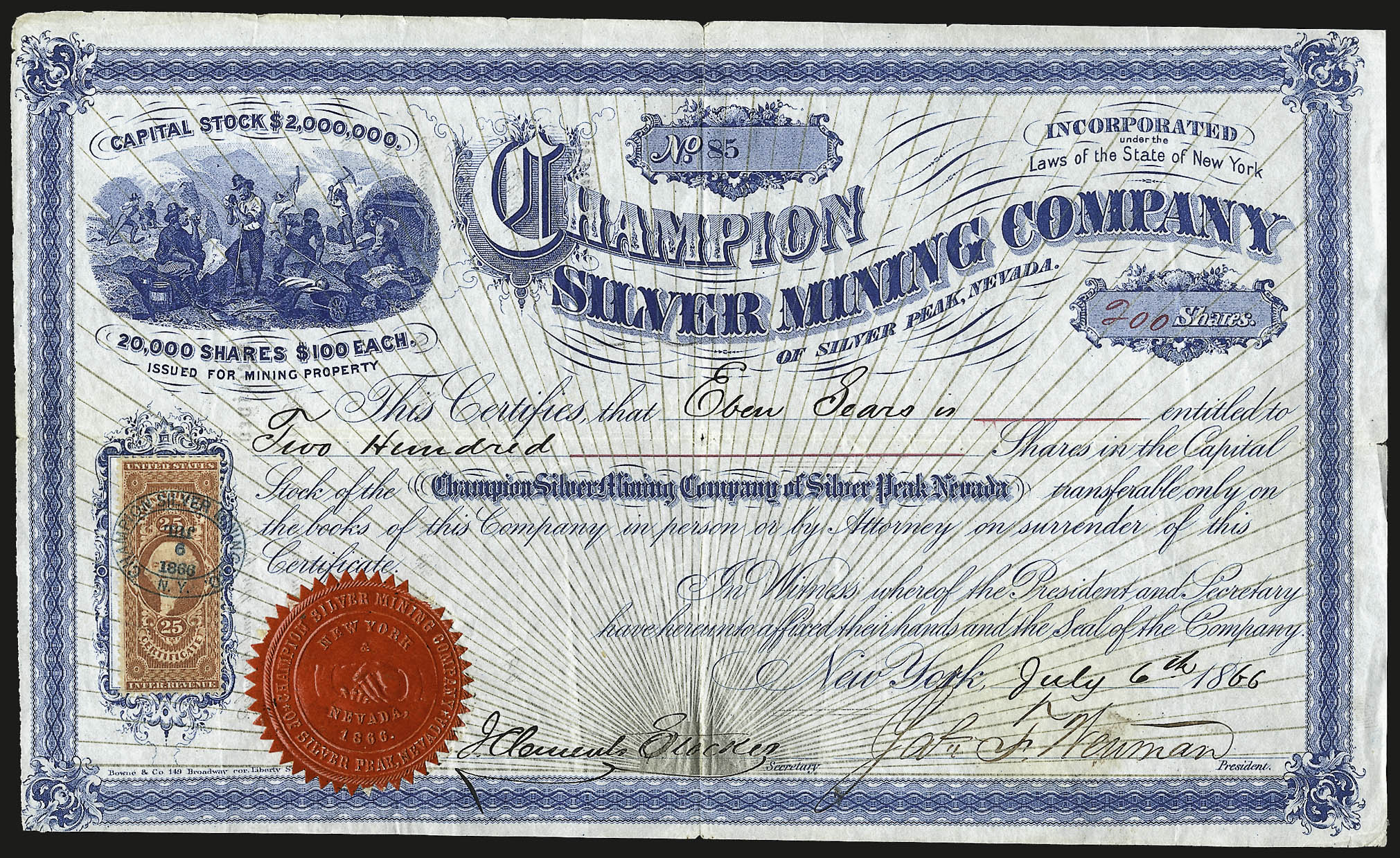 Sale no. 959 — Lot no. 3323 — Siegel Auction Galleries