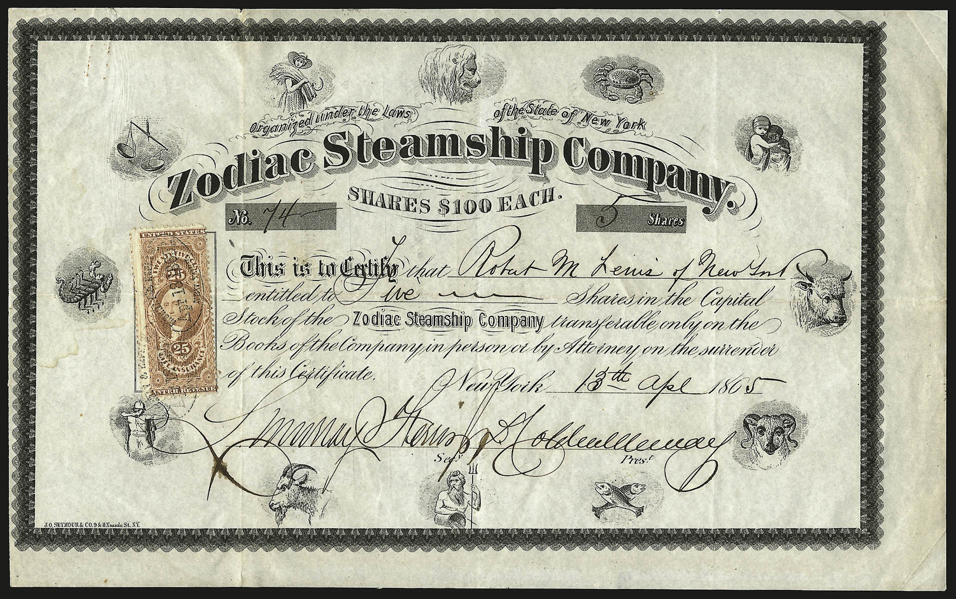 Sale no. 959 — Lot no. 3326 — Siegel Auction Galleries