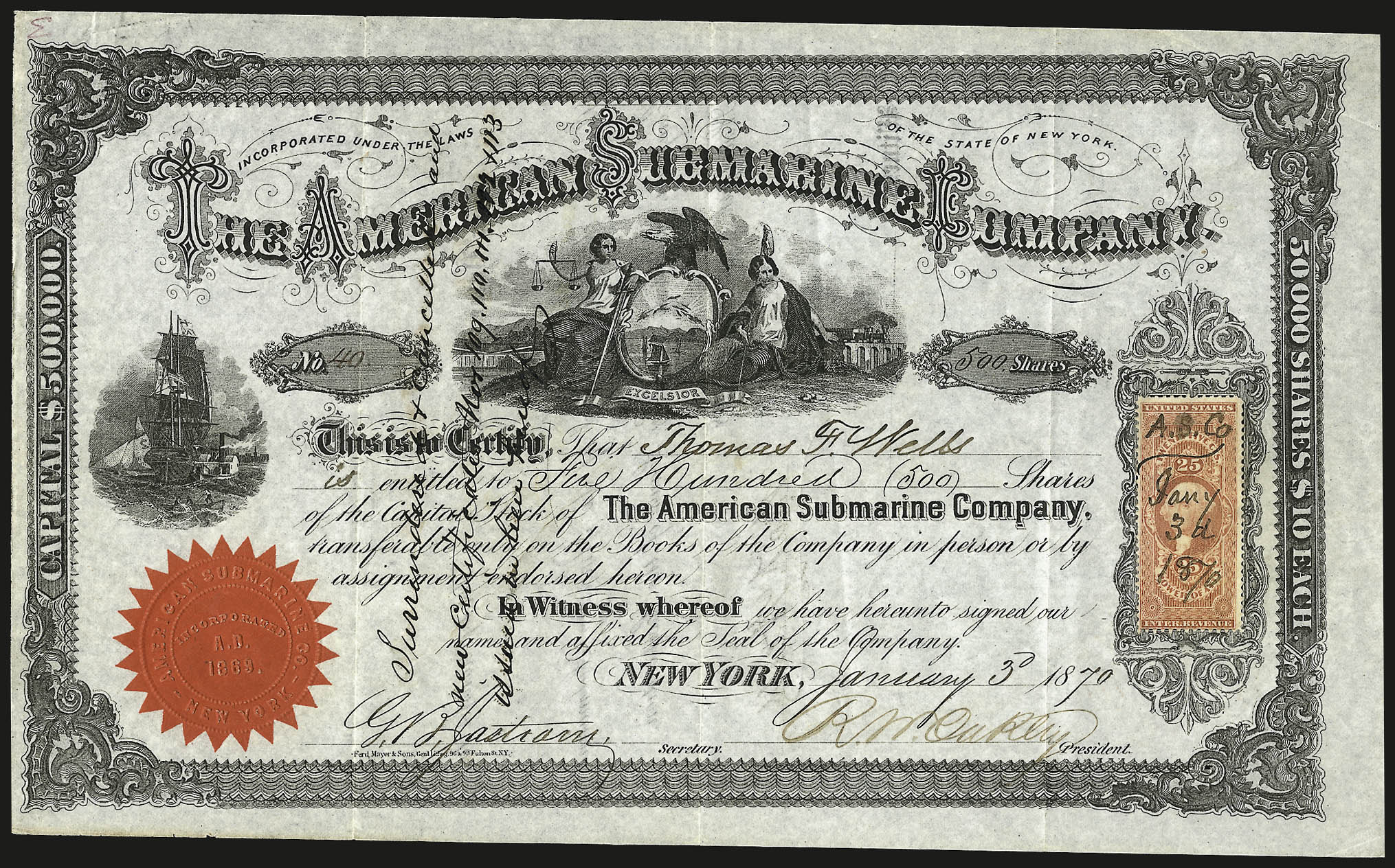 Sale no. 959 — Lot no. 3327 — Siegel Auction Galleries