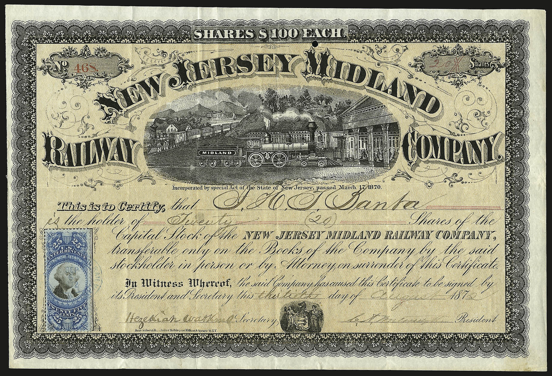 Sale no. 959 — Lot no. 3340 — Siegel Auction Galleries