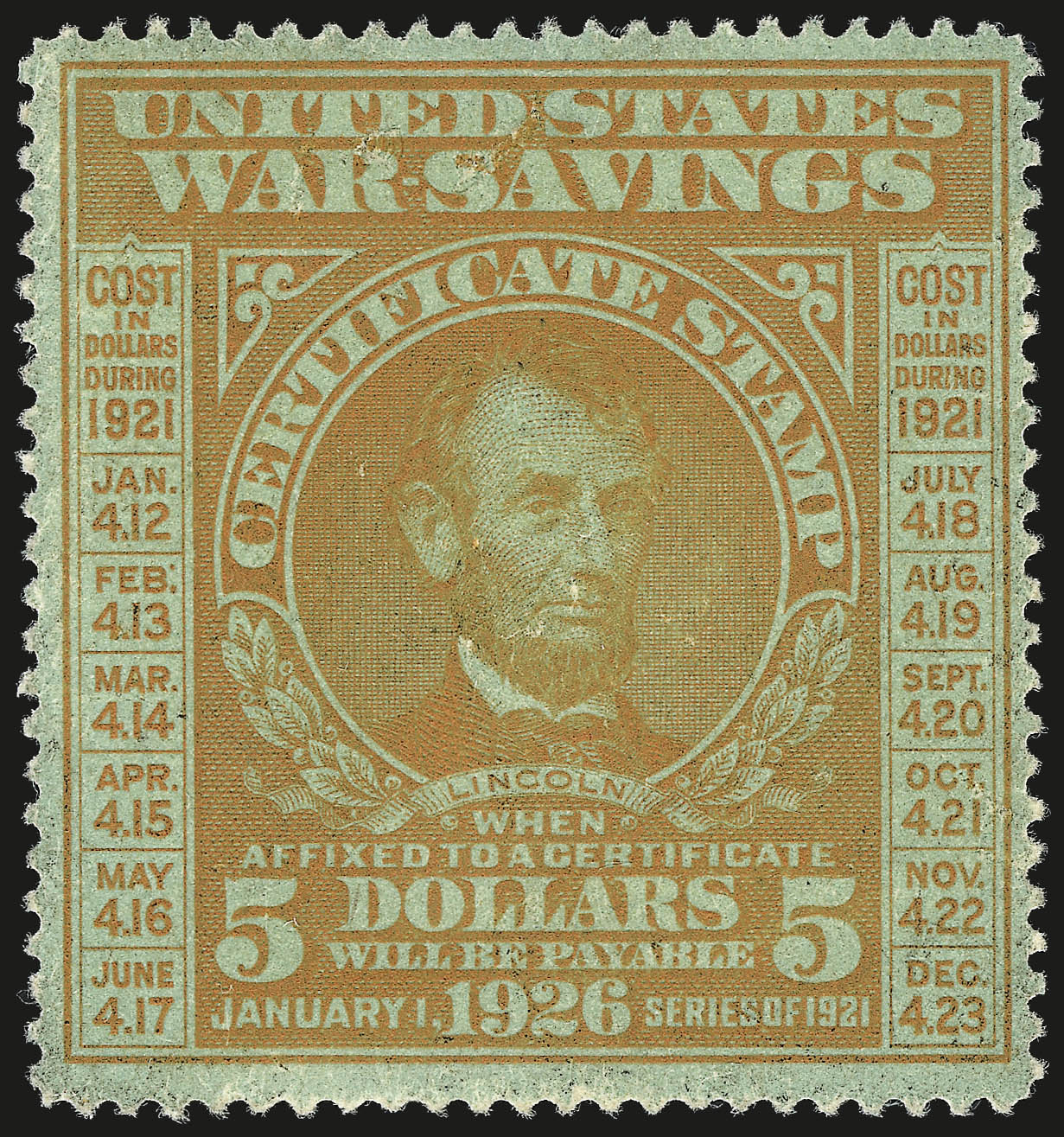 Sale no. 982 — Lot no. 6222 — Siegel Auction Galleries