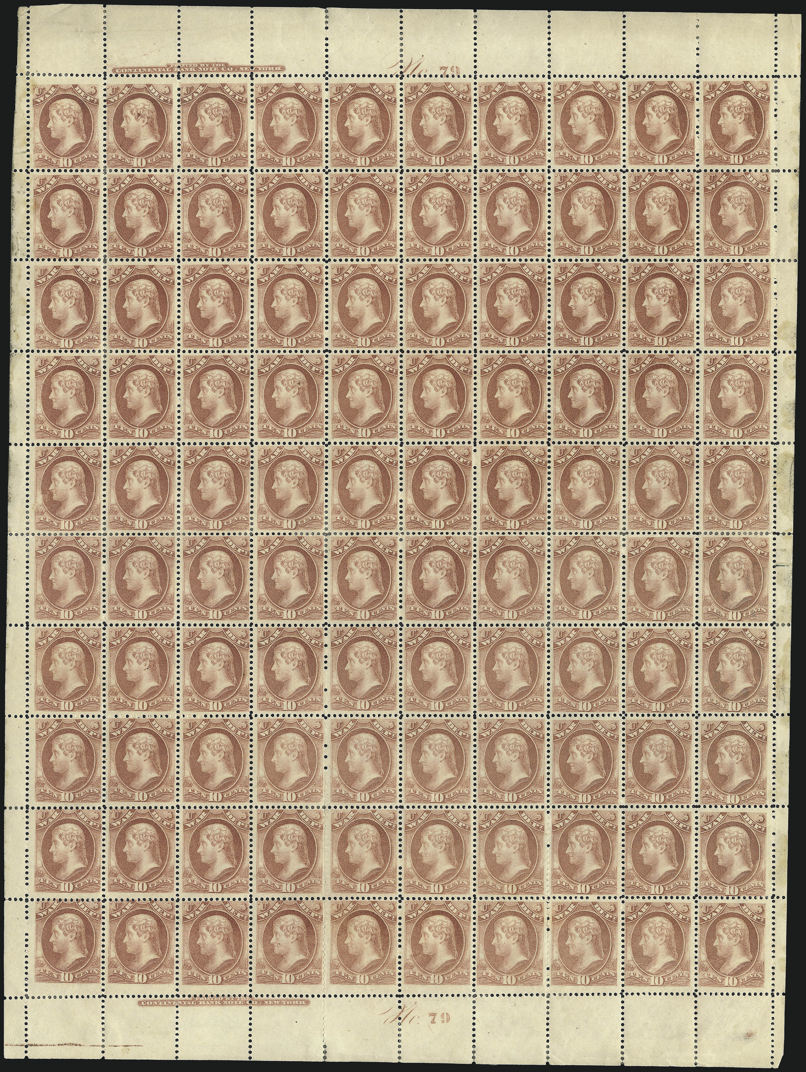Sale no. 1003 — Lot no. 5462 — Siegel Auction Galleries