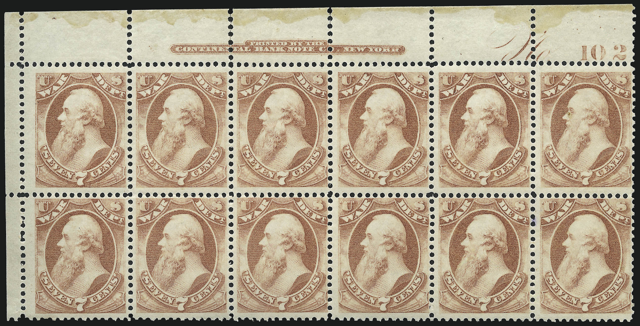 Sale no. 1003 — Lot no. 5465 — Siegel Auction Galleries