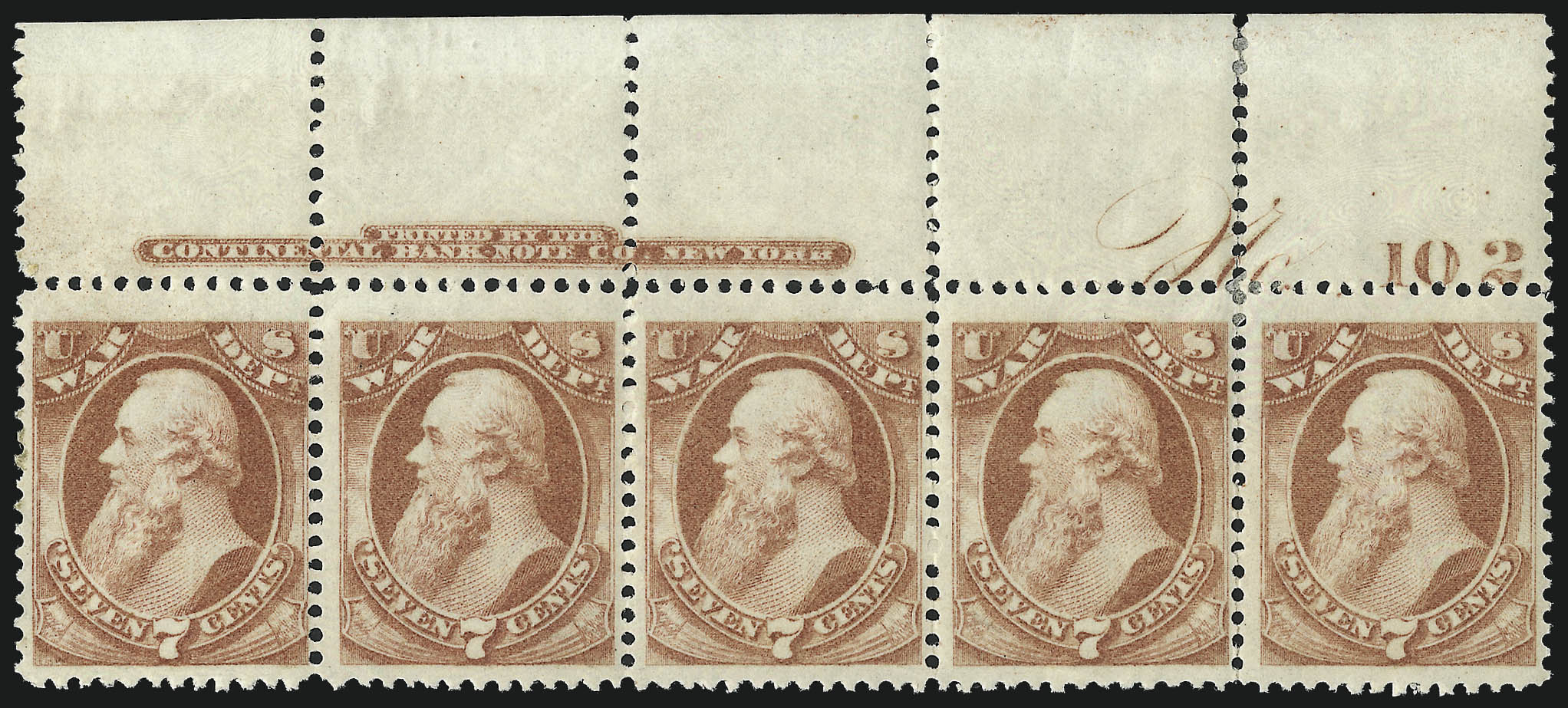 Sale no. 1003 — Lot no. 5466 — Siegel Auction Galleries