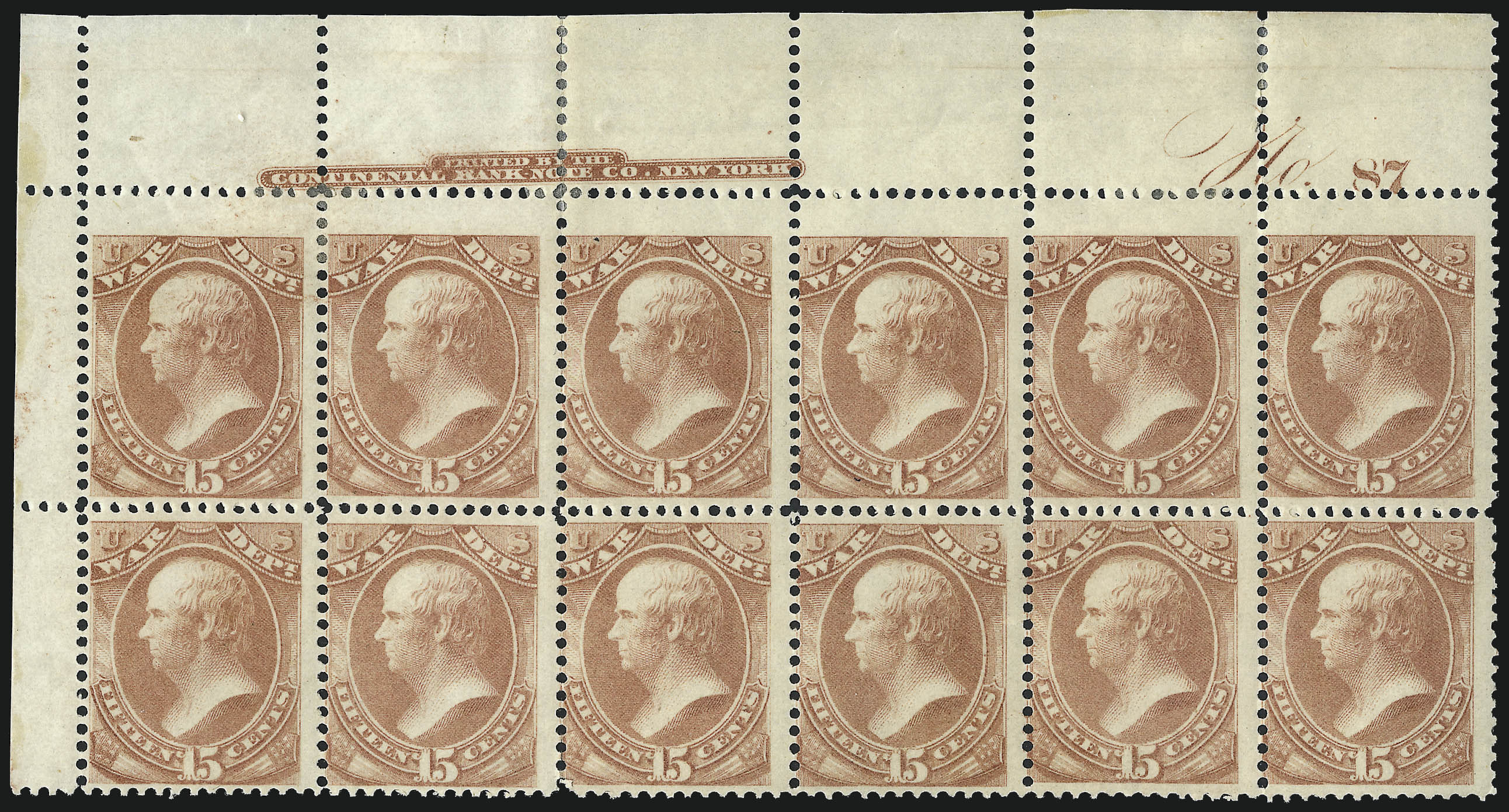 Sale no. 1003 — Lot no. 5470 — Siegel Auction Galleries