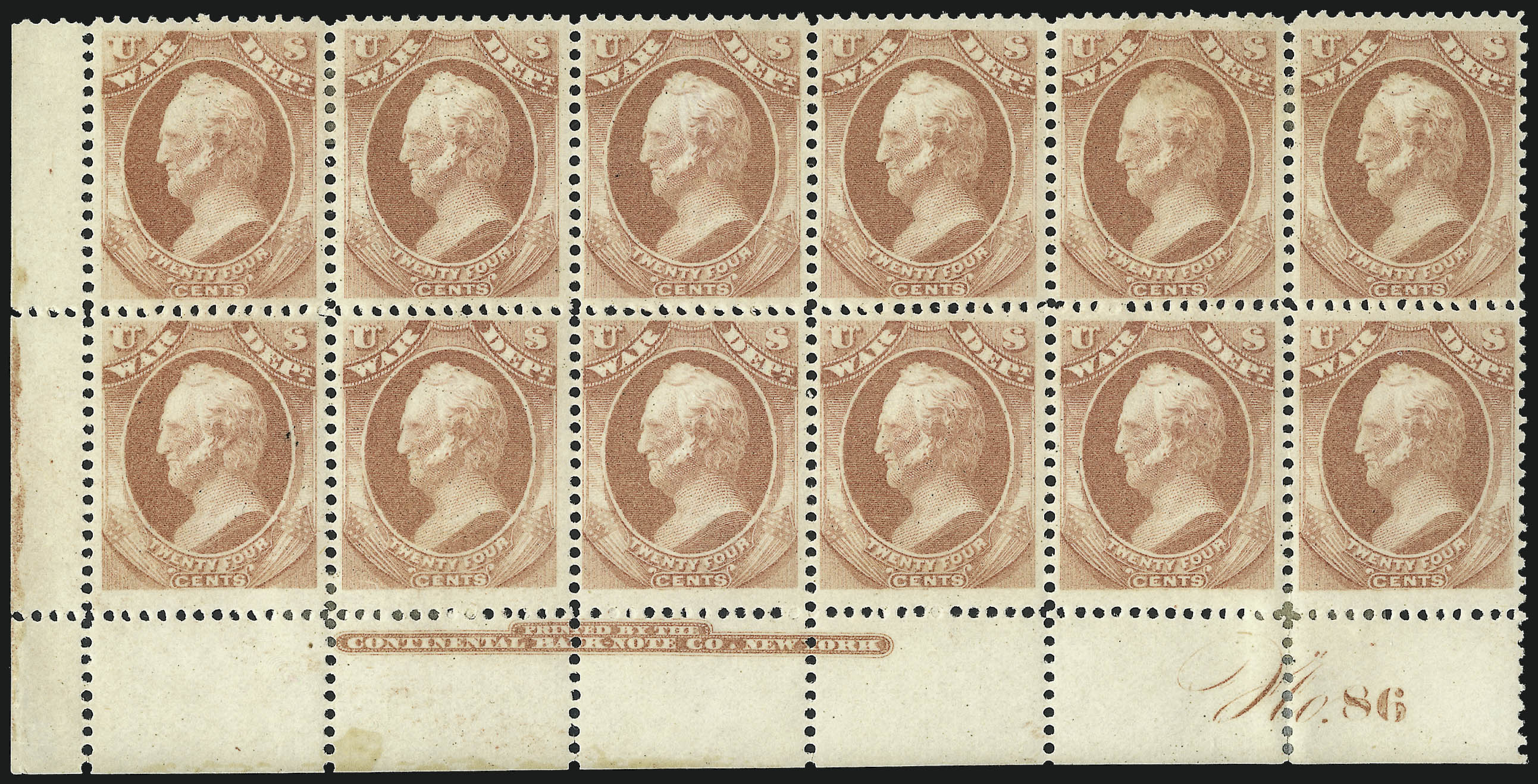 Sale no. 1003 — Lot no. 5474 — Siegel Auction Galleries