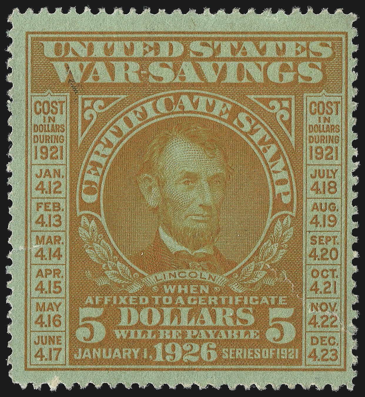 Sale no. 1007 — Lot no. 3228 — Siegel Auction Galleries