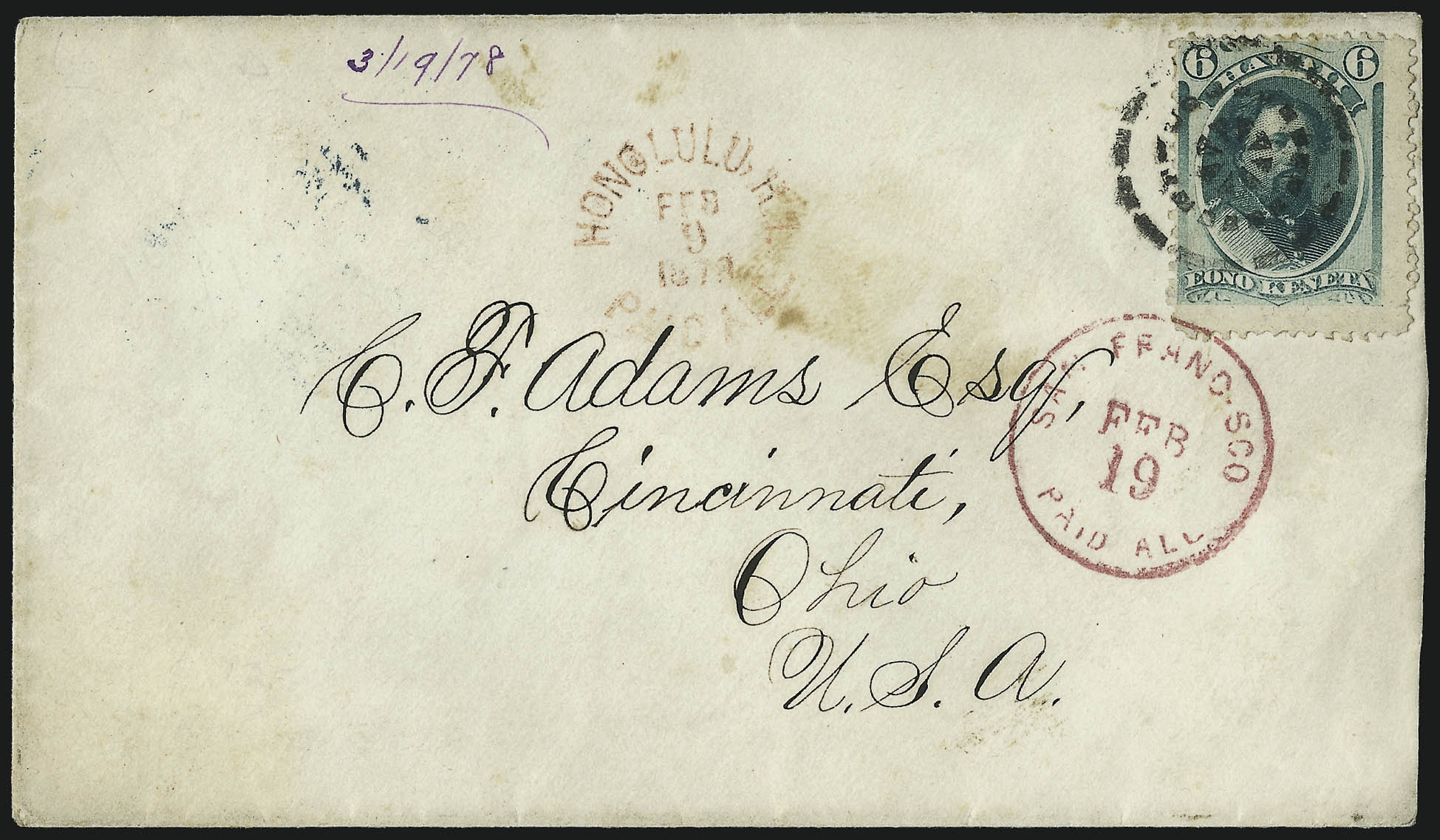 Sale no. 1037 — Lot no. 2678 — Siegel Auction Galleries
