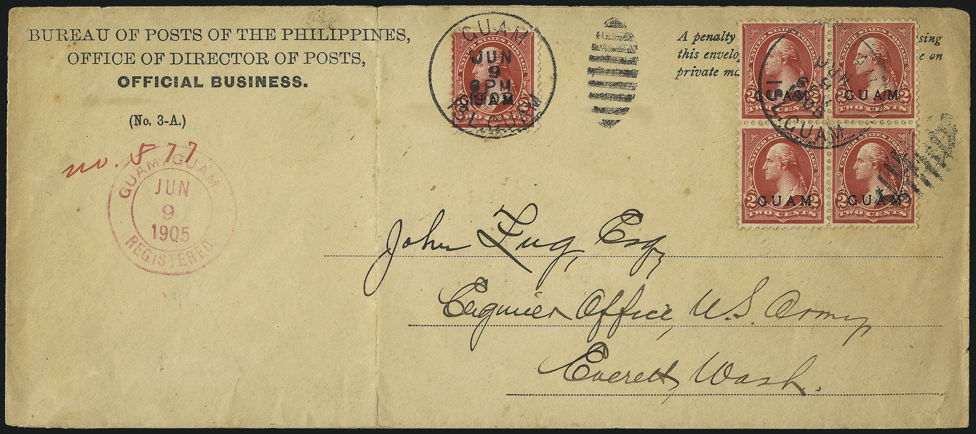 Sale no. 1050 — Lot no. 851 — Siegel Auction Galleries