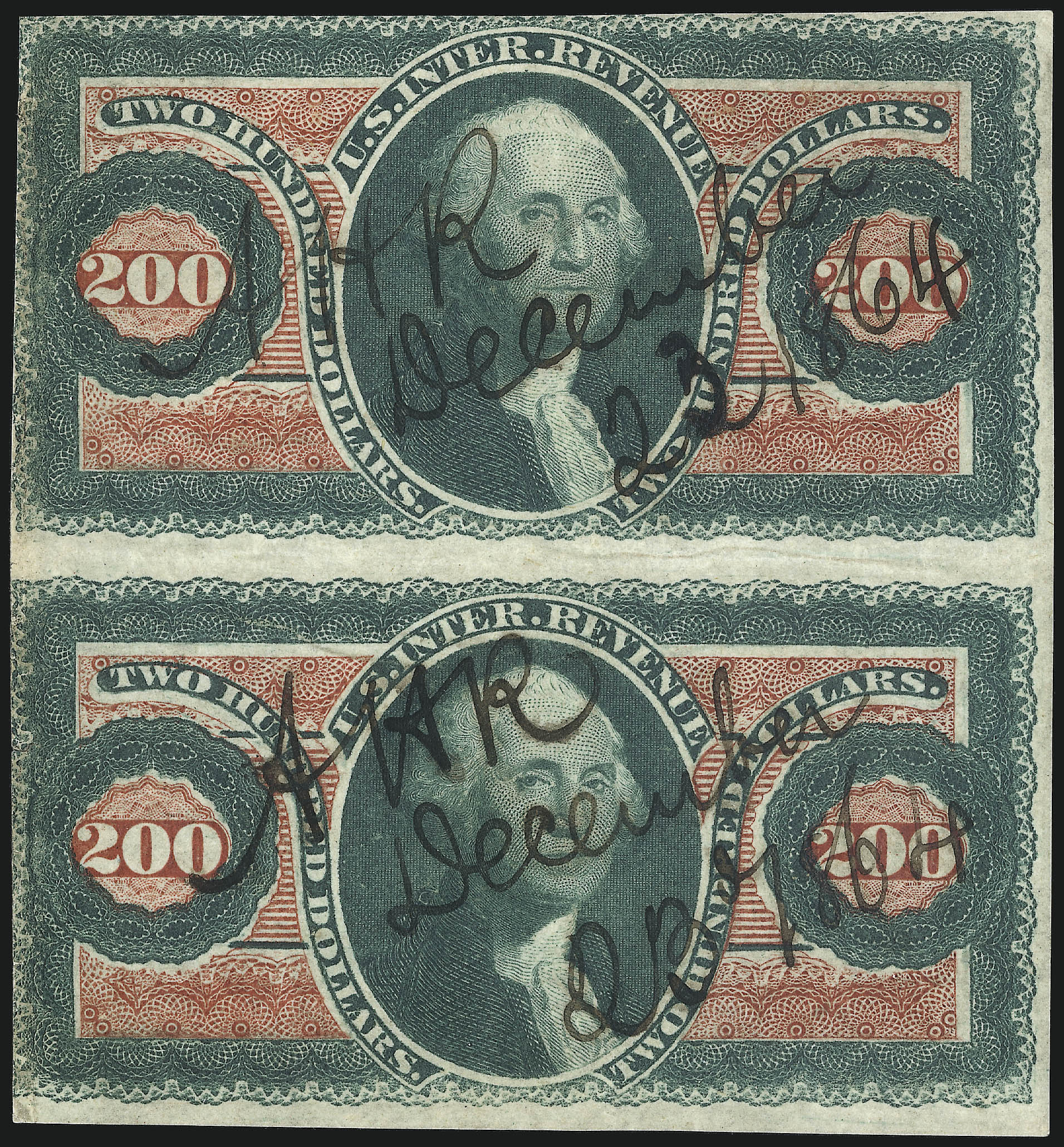 Sale no. 1061 — Lot no. 4296 — Siegel Auction Galleries