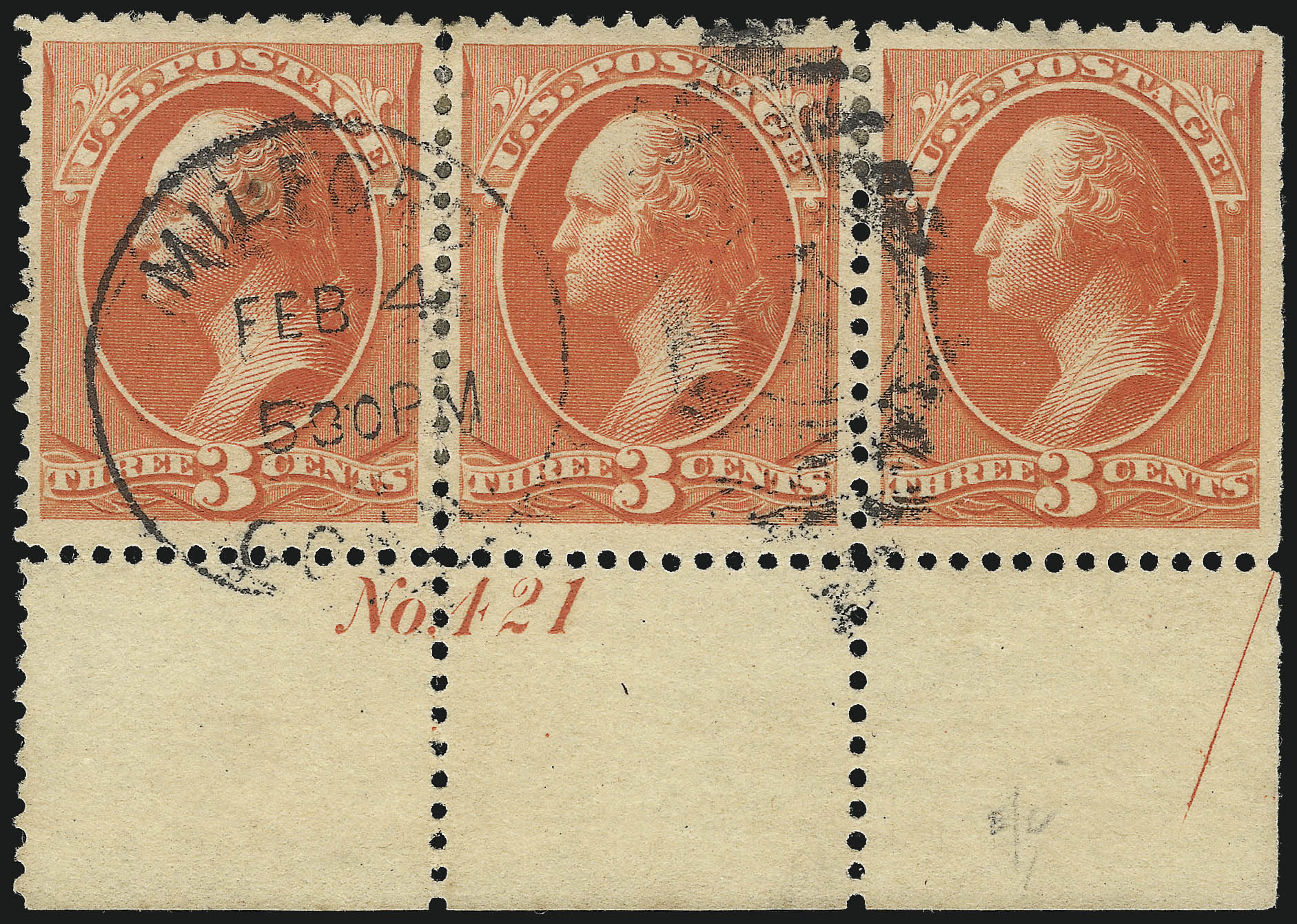 Sale no. 1062 — Lot no. 407 — Siegel Auction Galleries