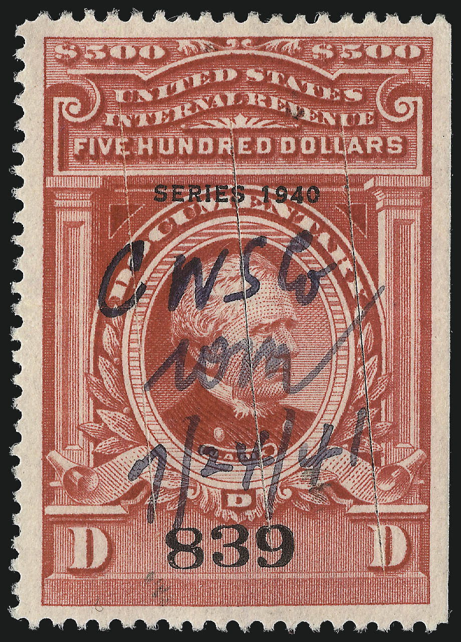 Sale no. 1067 — Lot no. 585 — Siegel Auction Galleries