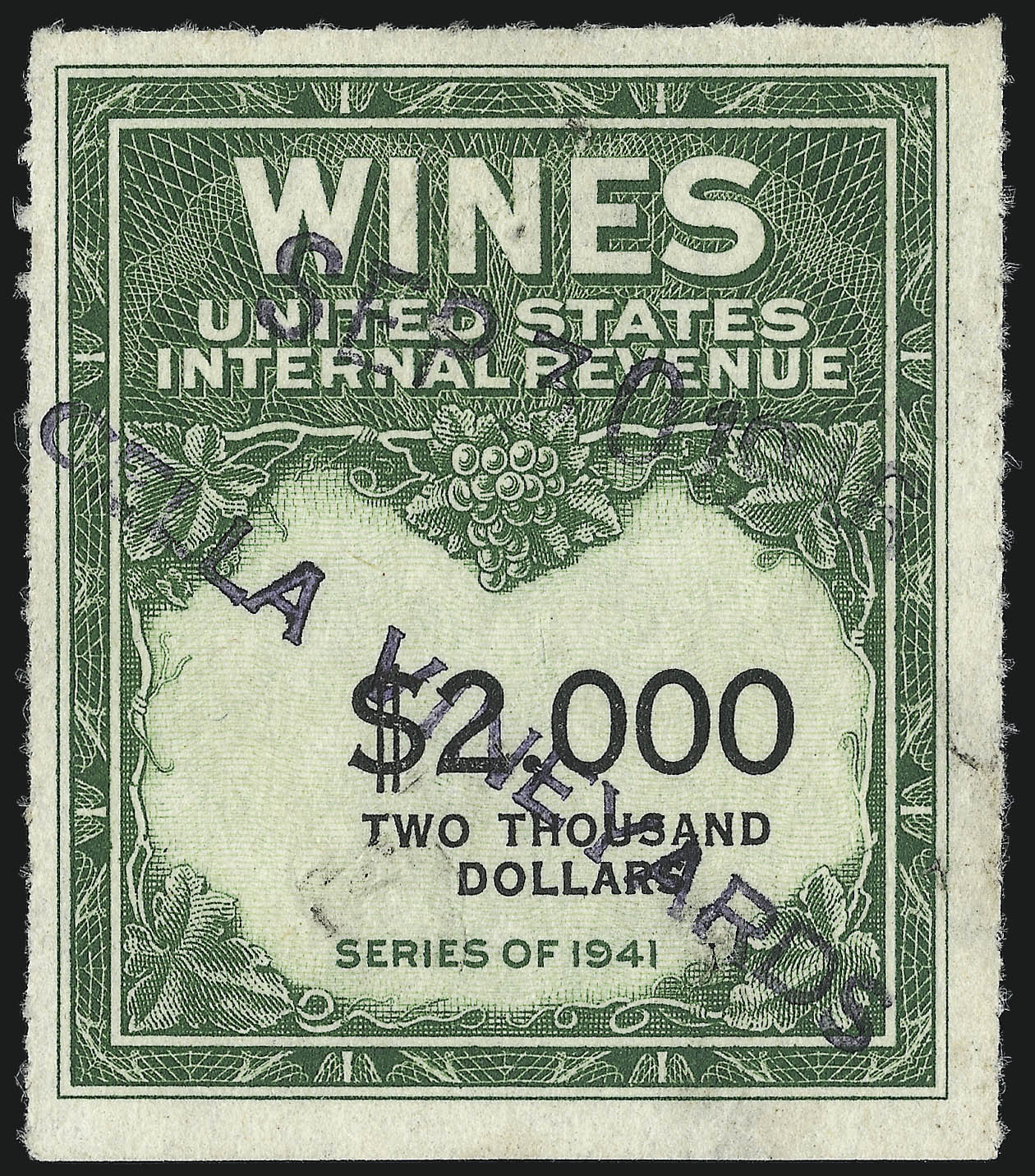 Sale no. 1067 — Lot no. 636 — Siegel Auction Galleries