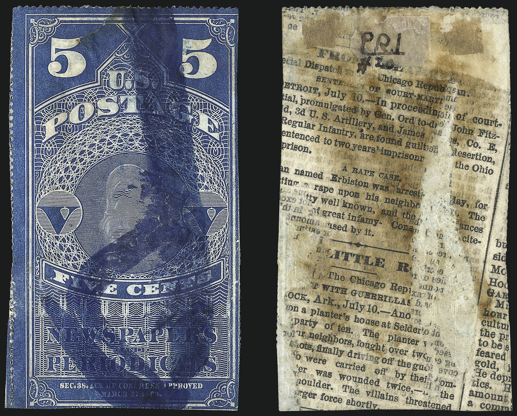Sale no. 1079 — Lot no. 2052 — Siegel Auction Galleries