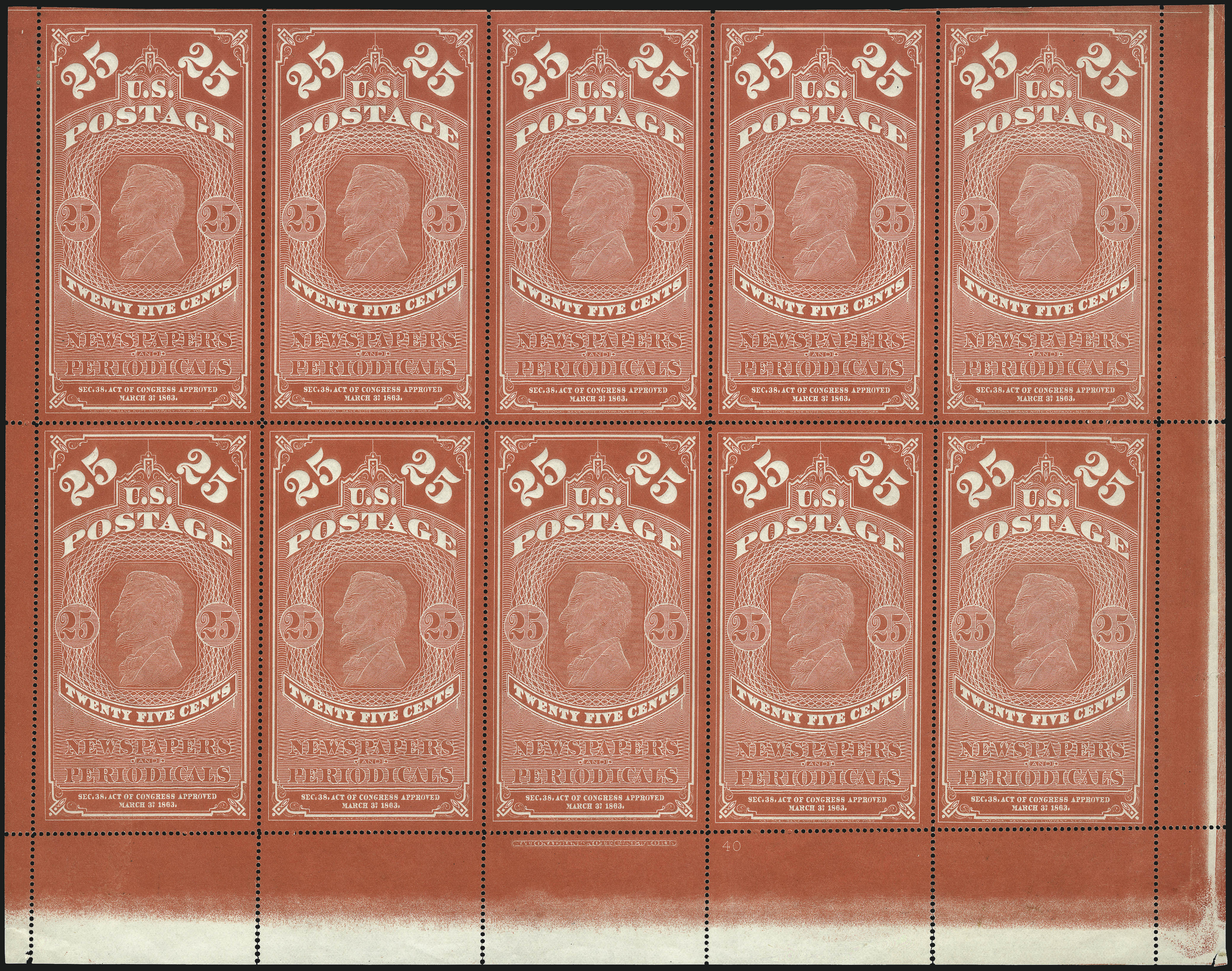 Sale no. 1079 — Lot no. 2063 — Siegel Auction Galleries