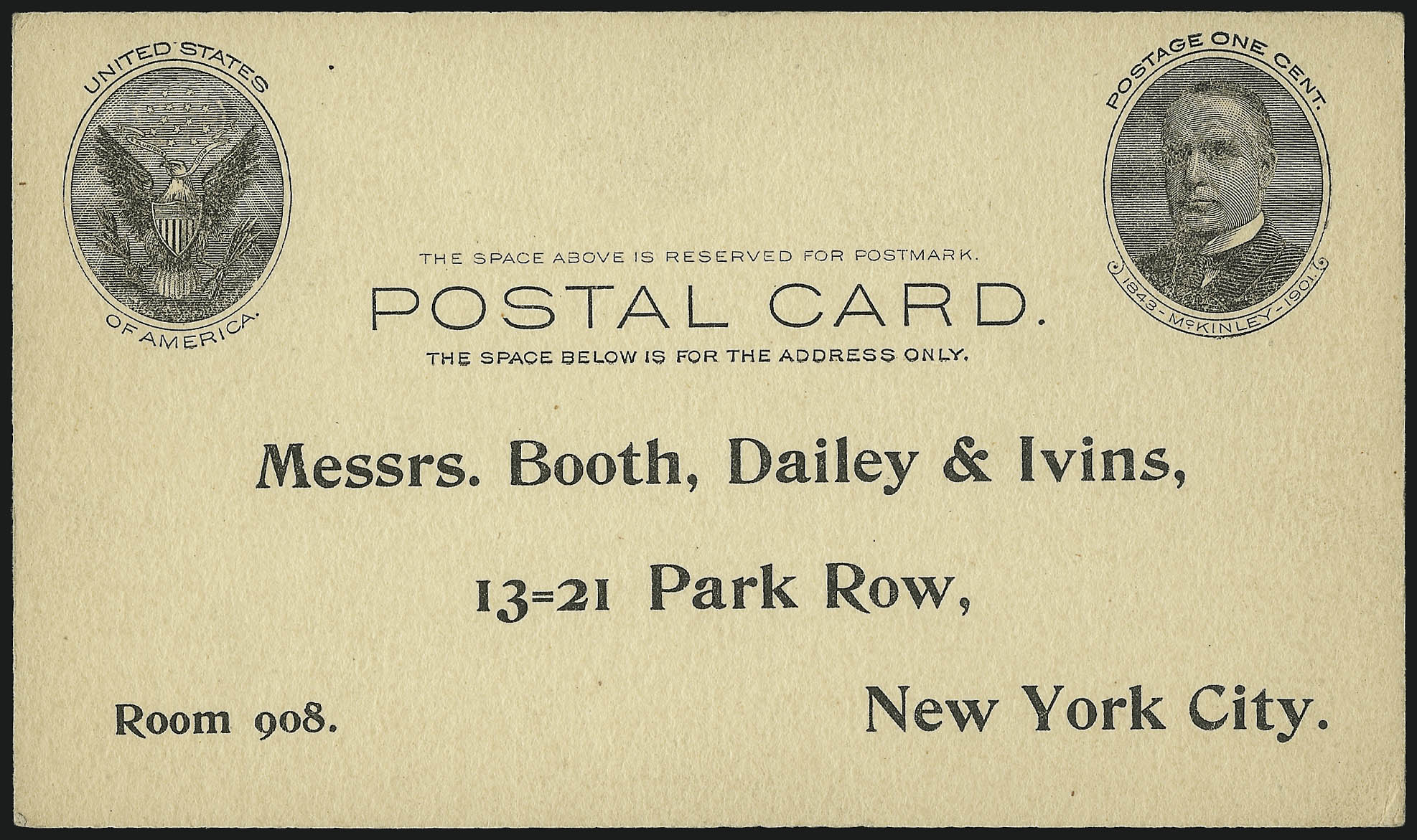 Sale no. 1082 — Lot no. 541 — Siegel Auction Galleries