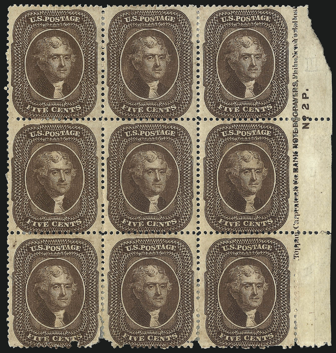 Sale no. 1084 — Lot no. 3145 — Siegel Auction Galleries