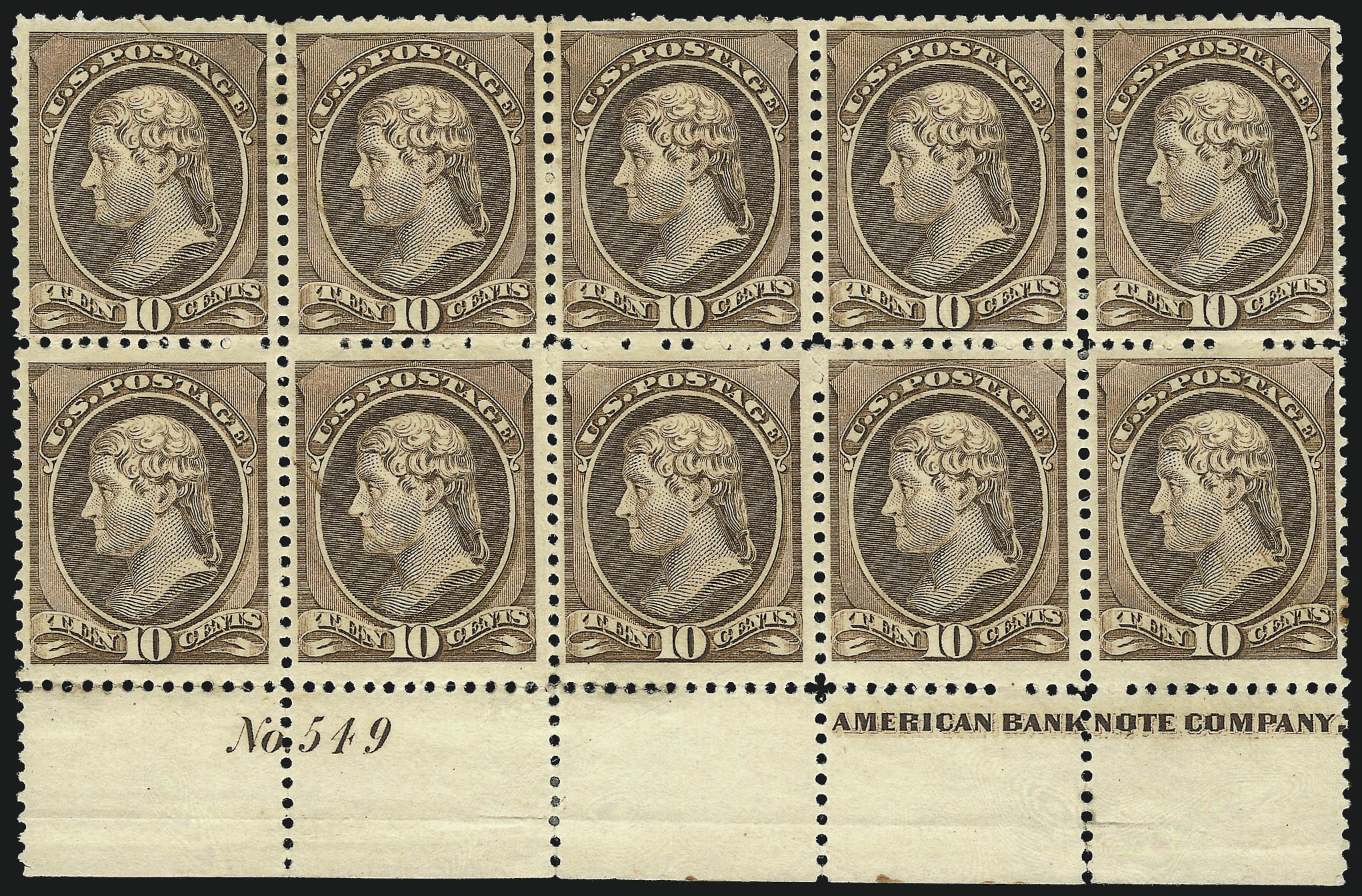 Sale no. 1084 — Lot no. 3471 — Siegel Auction Galleries