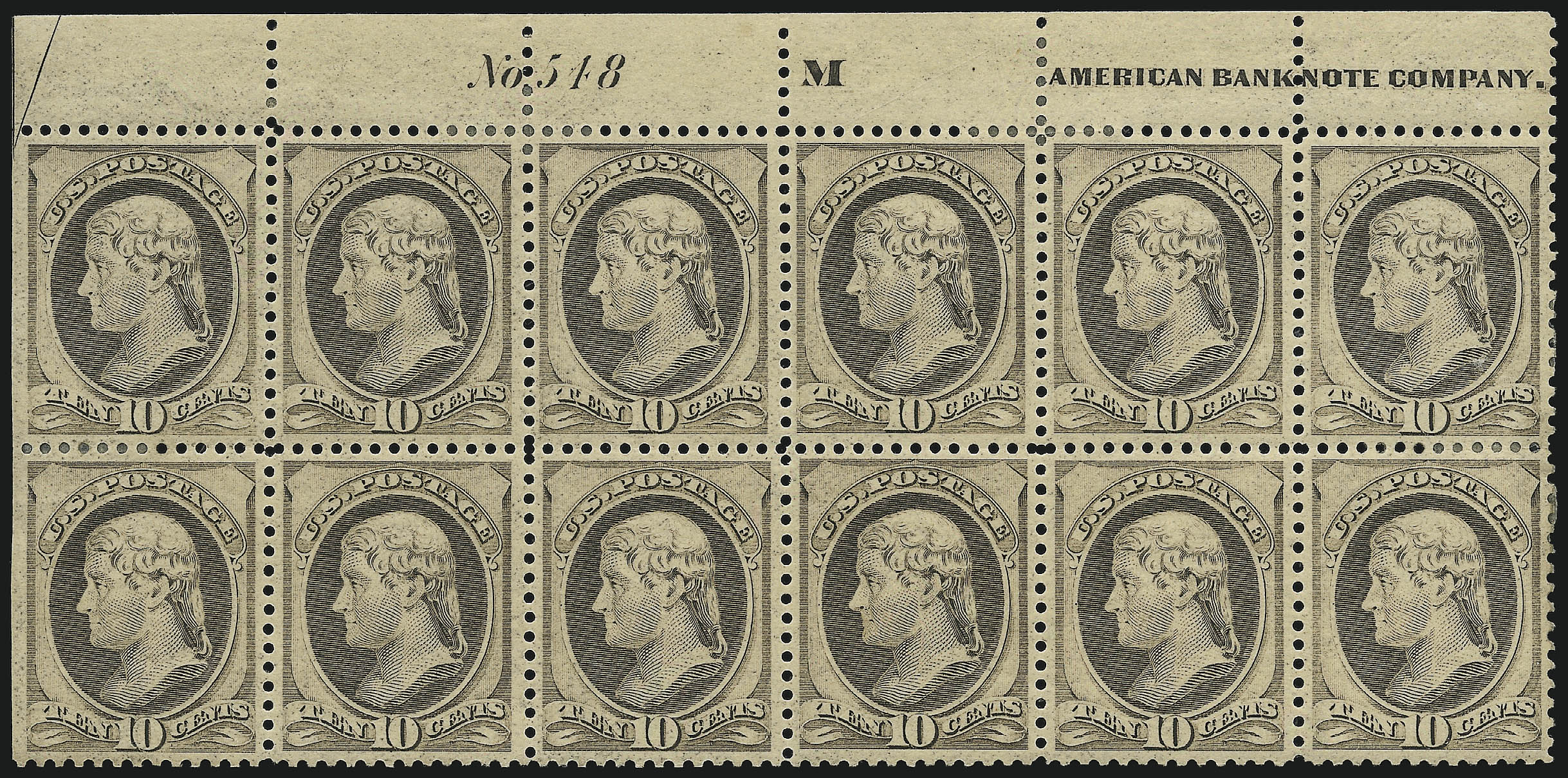 Sale no. 1084 — Lot no. 3473 — Siegel Auction Galleries