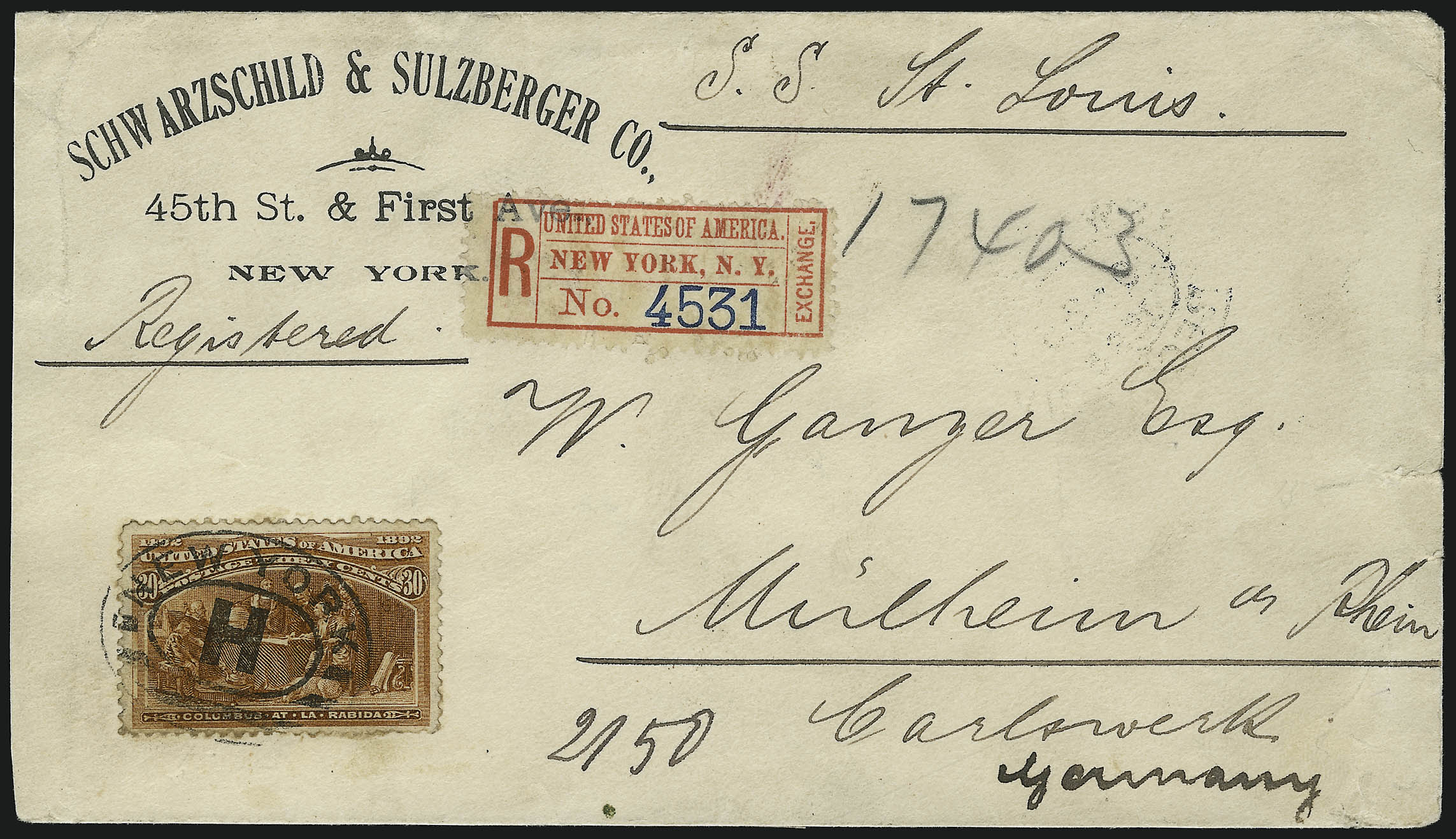 Sale no. 1084 — Lot no. 3544 — Siegel Auction Galleries