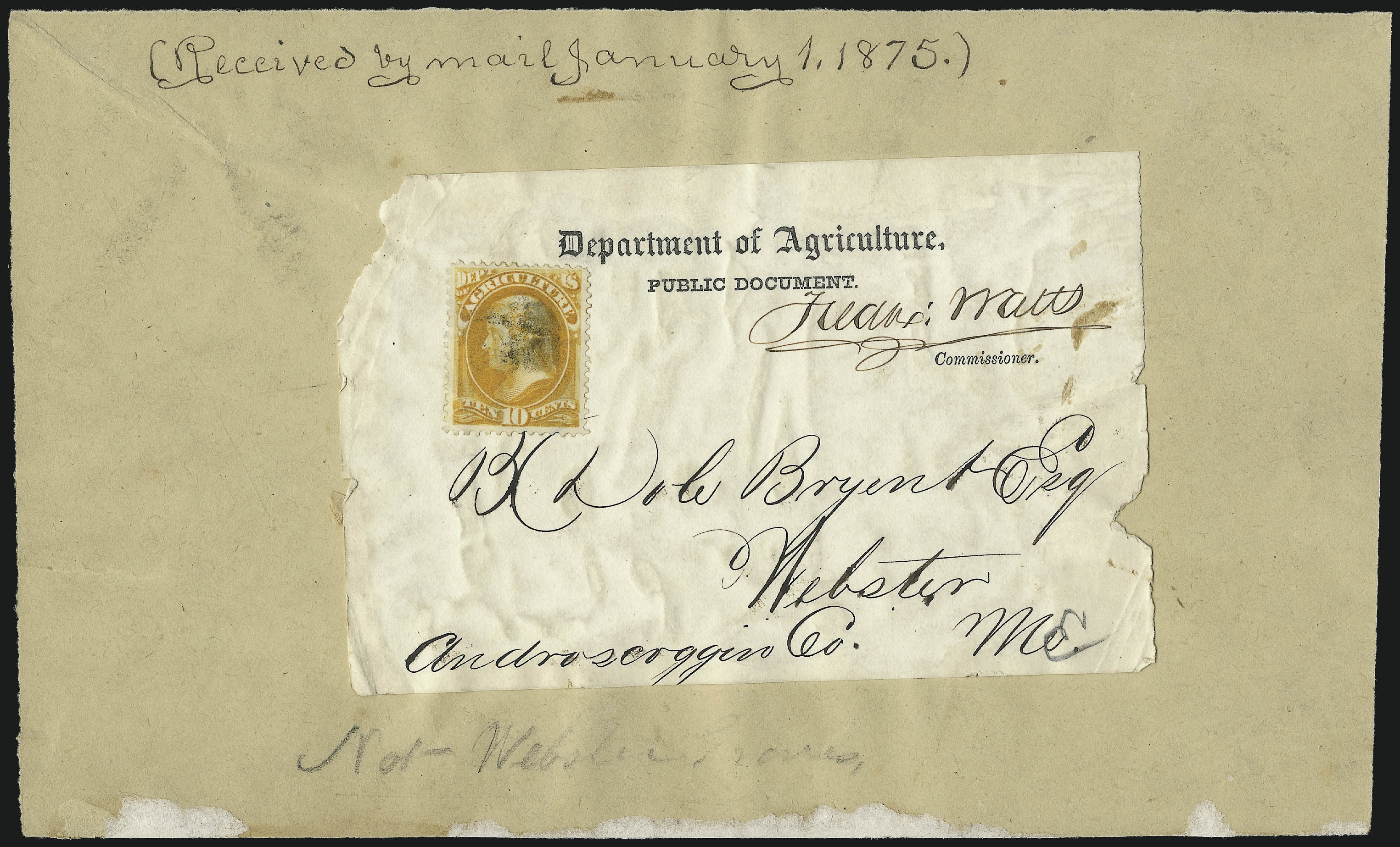 Sale no. 1085 — Lot no. 4024 — Siegel Auction Galleries