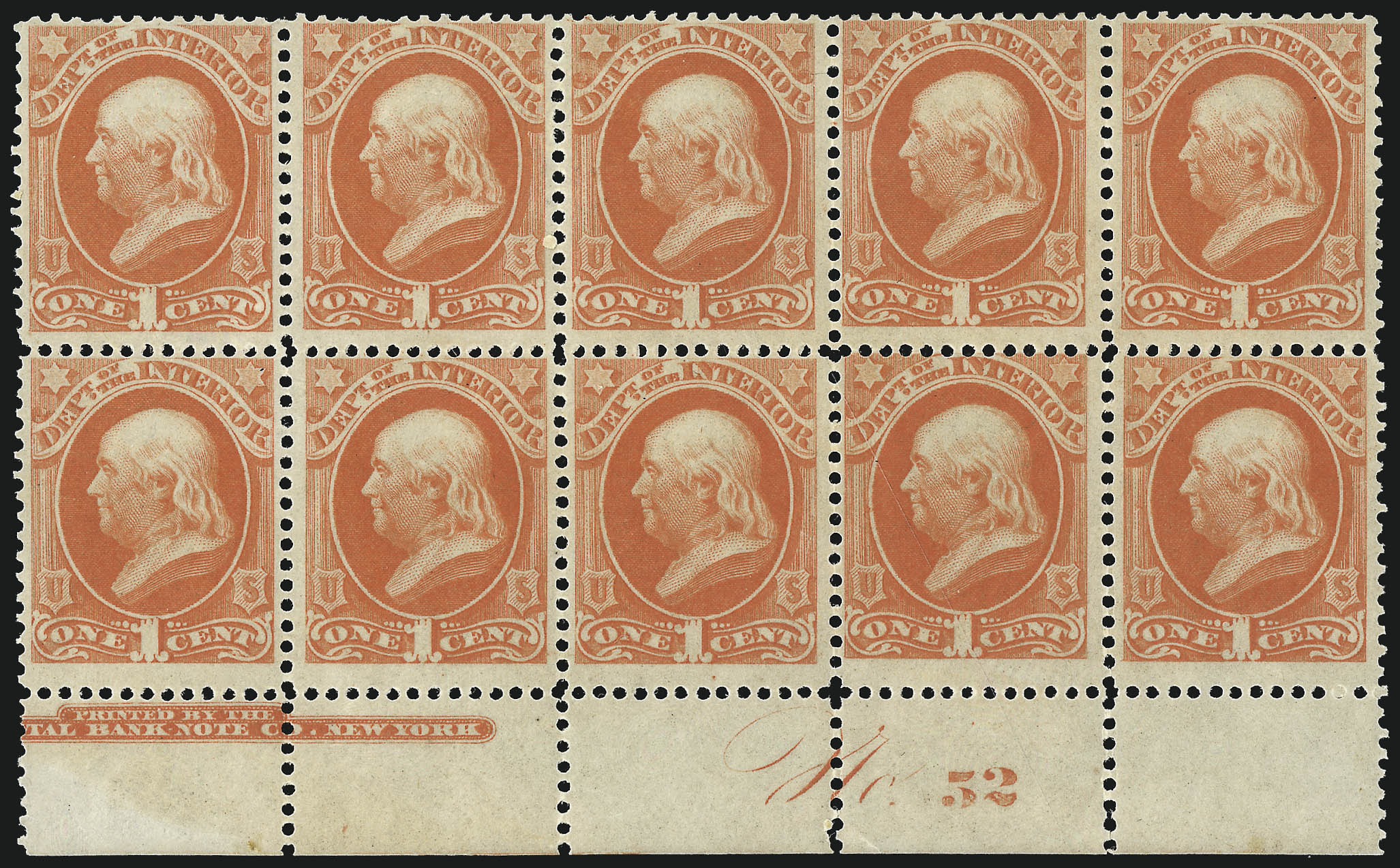 Sale no. 1085 — Lot no. 4041 — Siegel Auction Galleries
