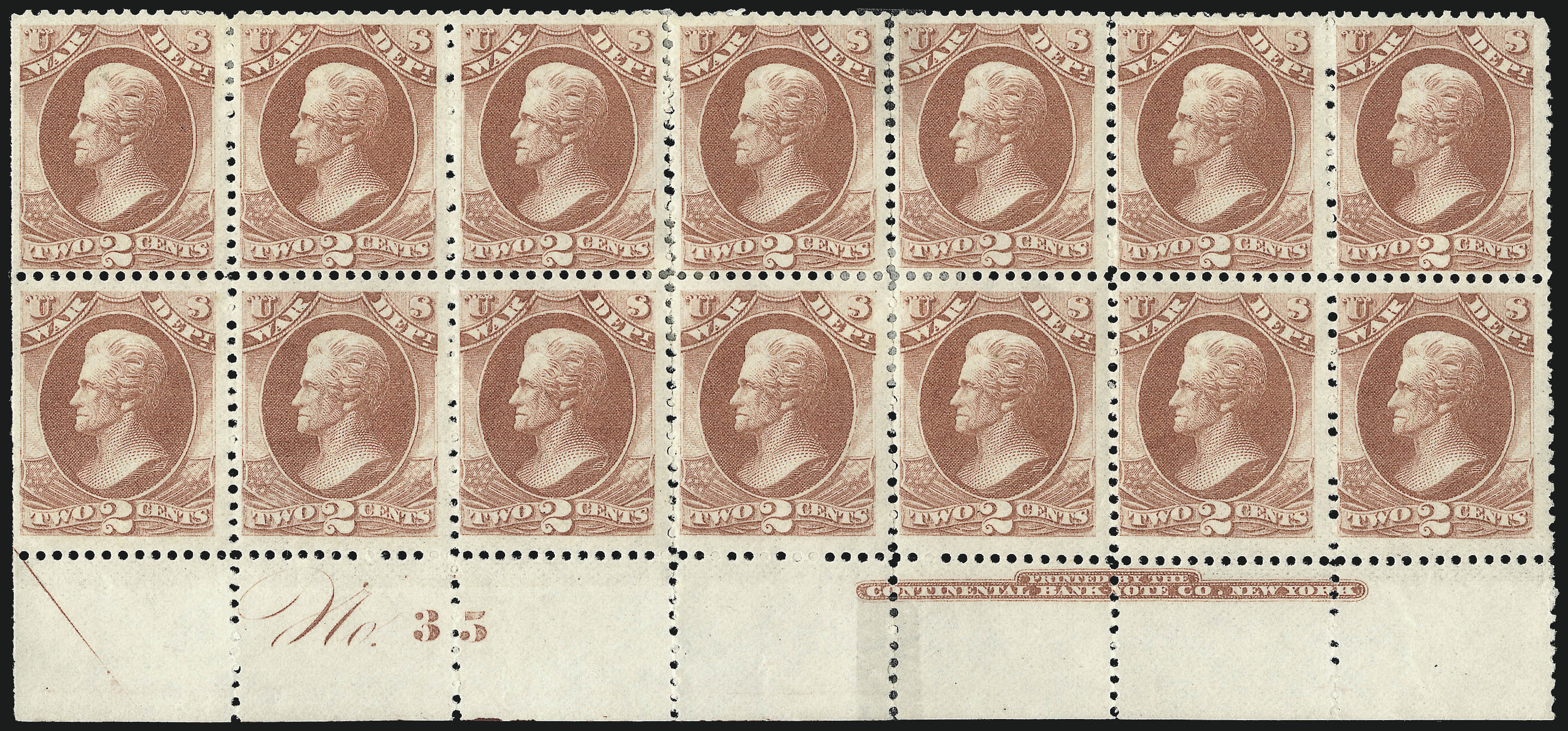 Sale no. 1085 — Lot no. 4152 — Siegel Auction Galleries