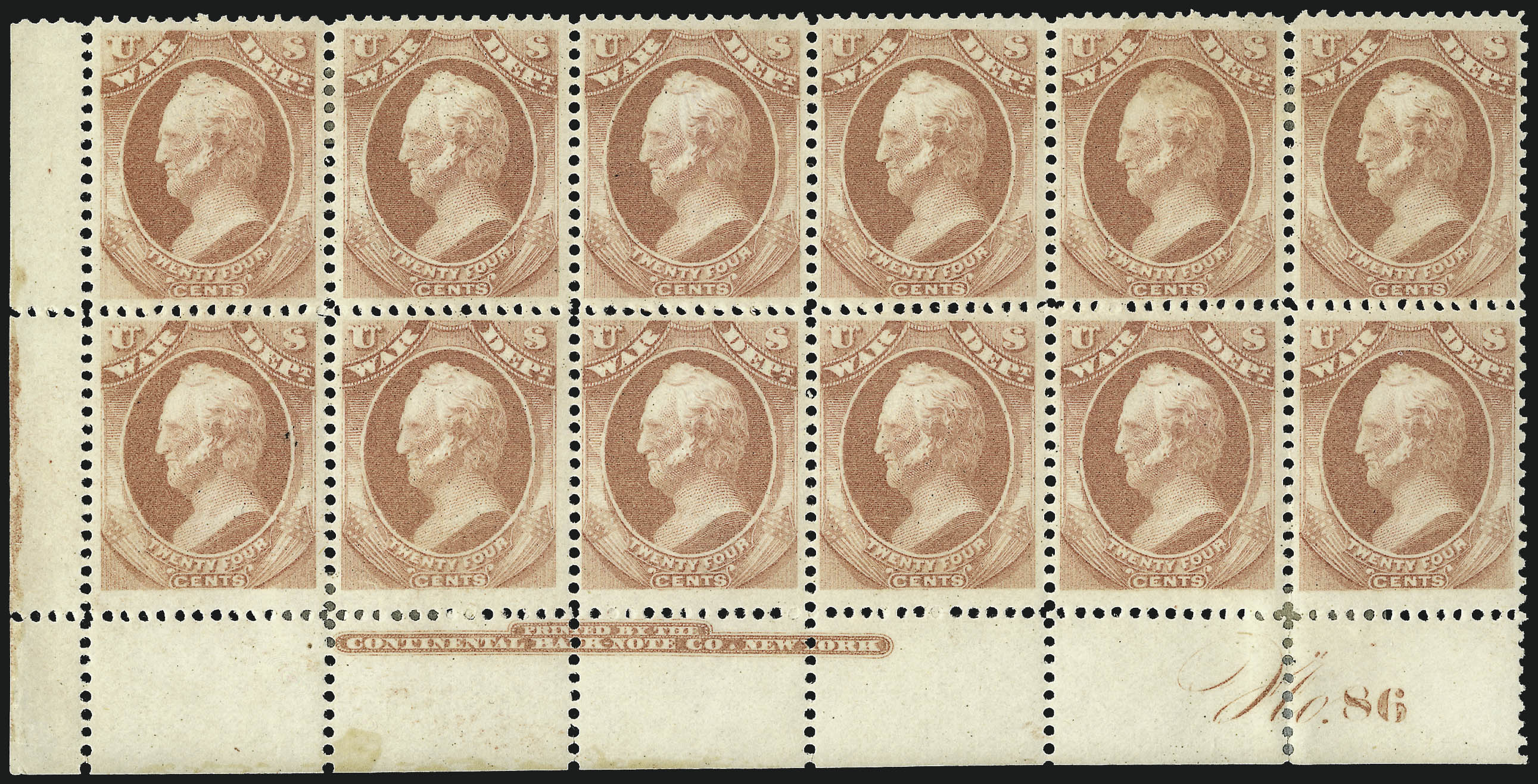 Sale no. 1085 — Lot no. 4169 — Siegel Auction Galleries