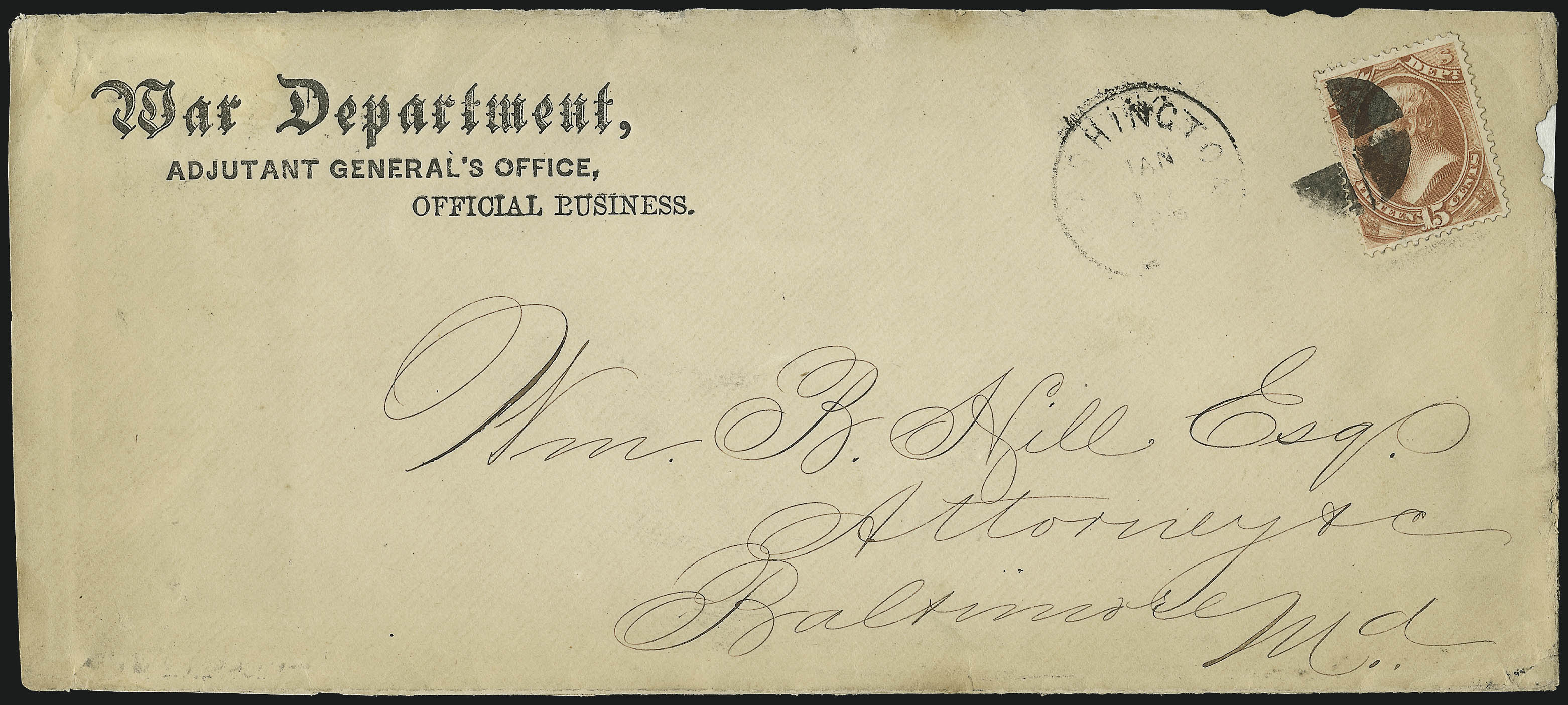 Sale no. 1085 — Lot no. 4181 — Siegel Auction Galleries