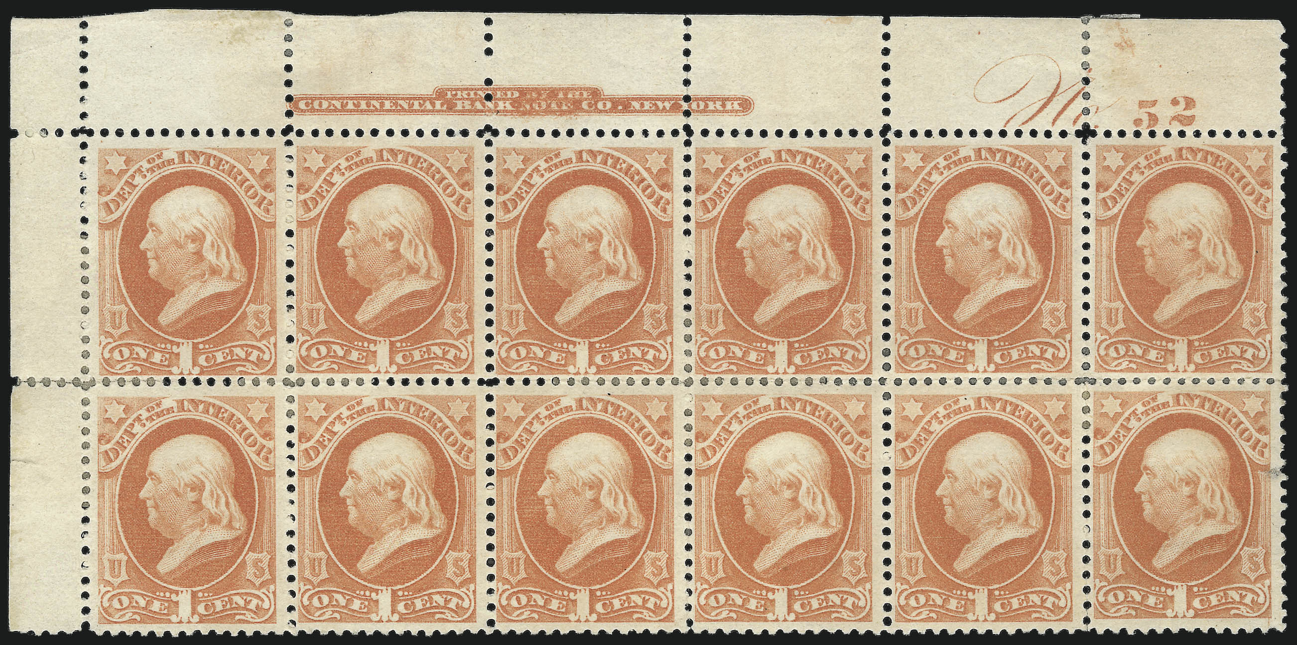 Sale no. 1085 — Lot no. 4187 — Siegel Auction Galleries