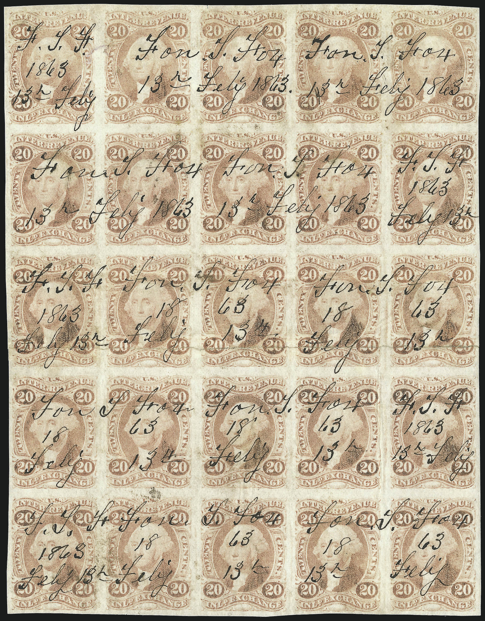 Sale no. 1089 — Lot no. 334 — Siegel Auction Galleries