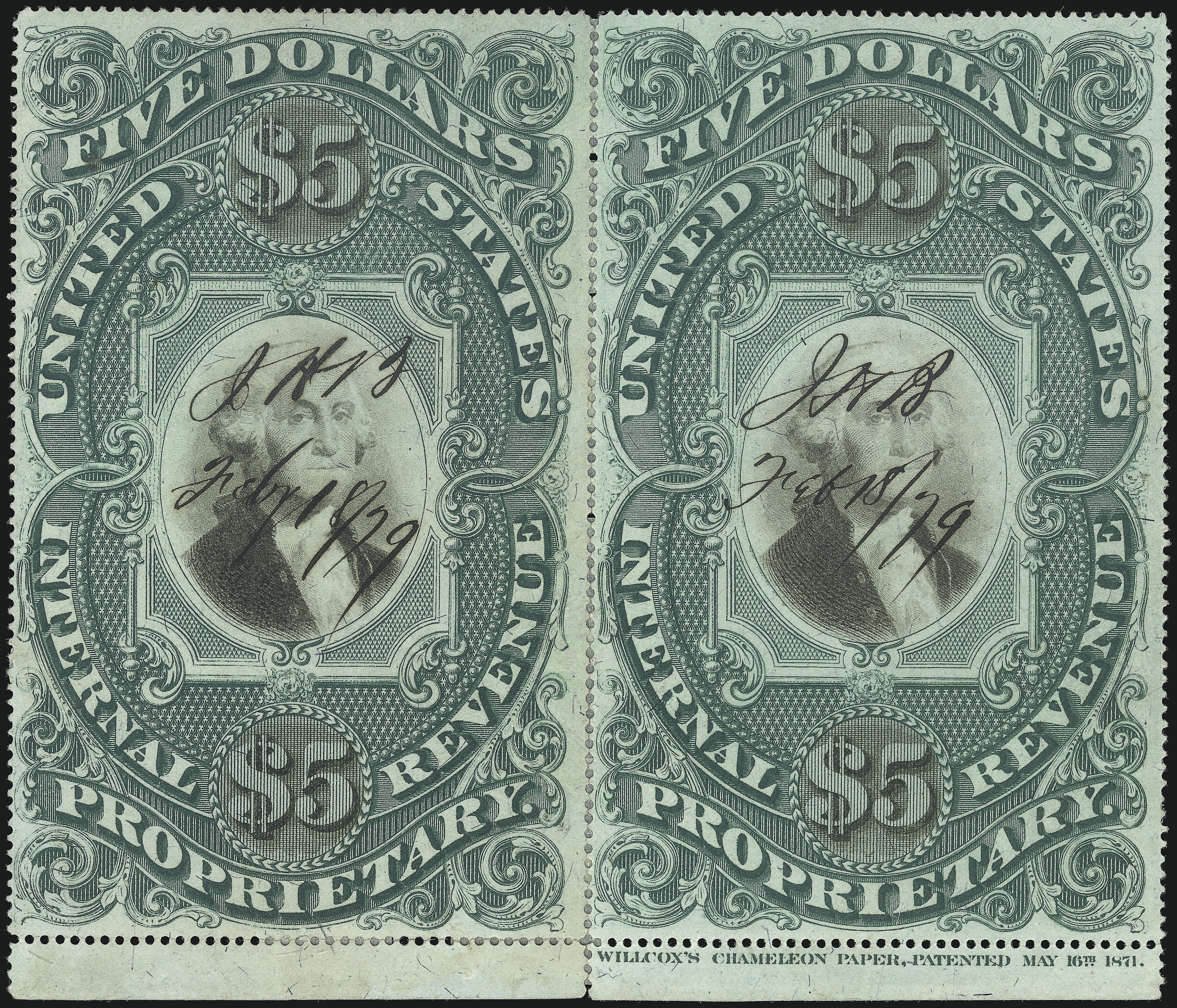 Sale no. 1089 — Lot no. 552 — Siegel Auction Galleries