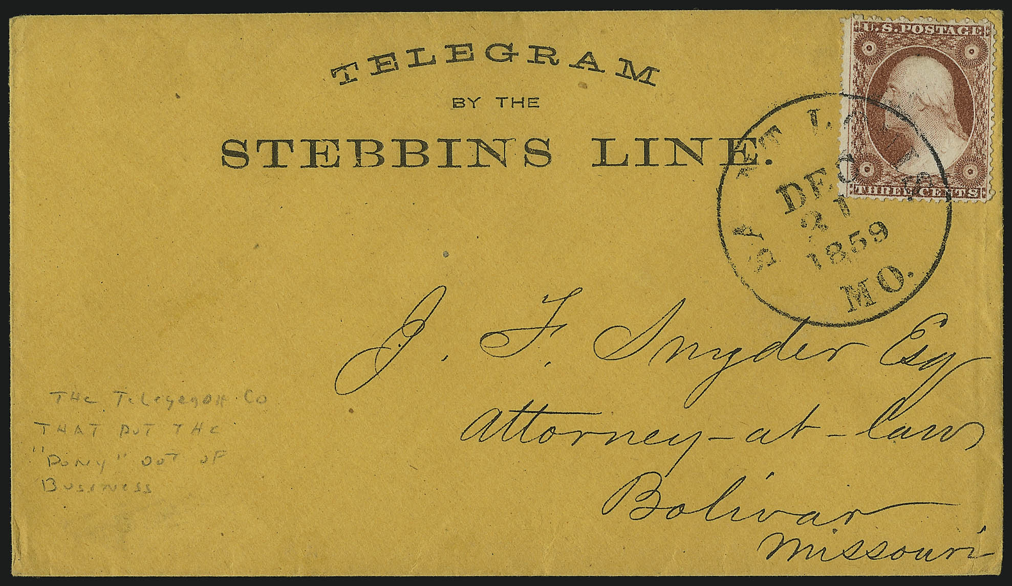 Sale no. 1090 — Lot no. 1850 — Siegel Auction Galleries
