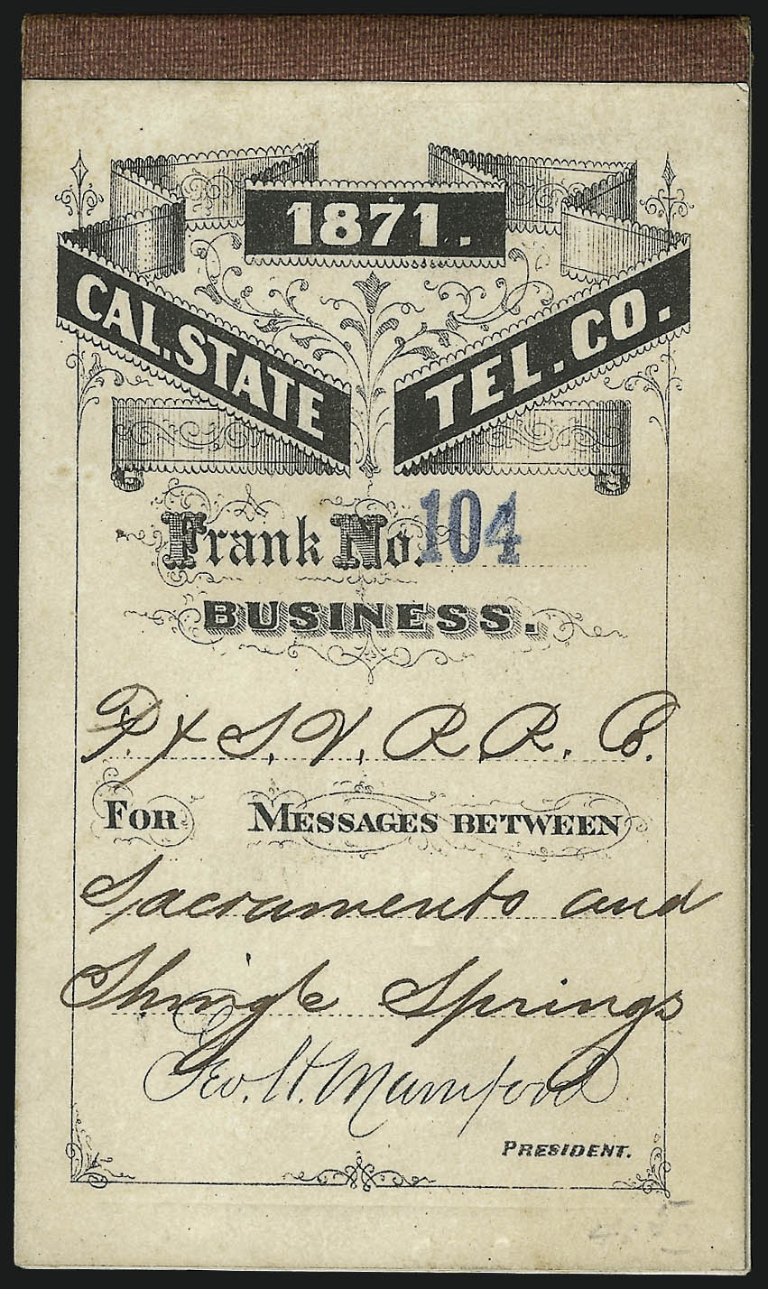 Sale no. 1090 — Lot no. 1862 — Siegel Auction Galleries