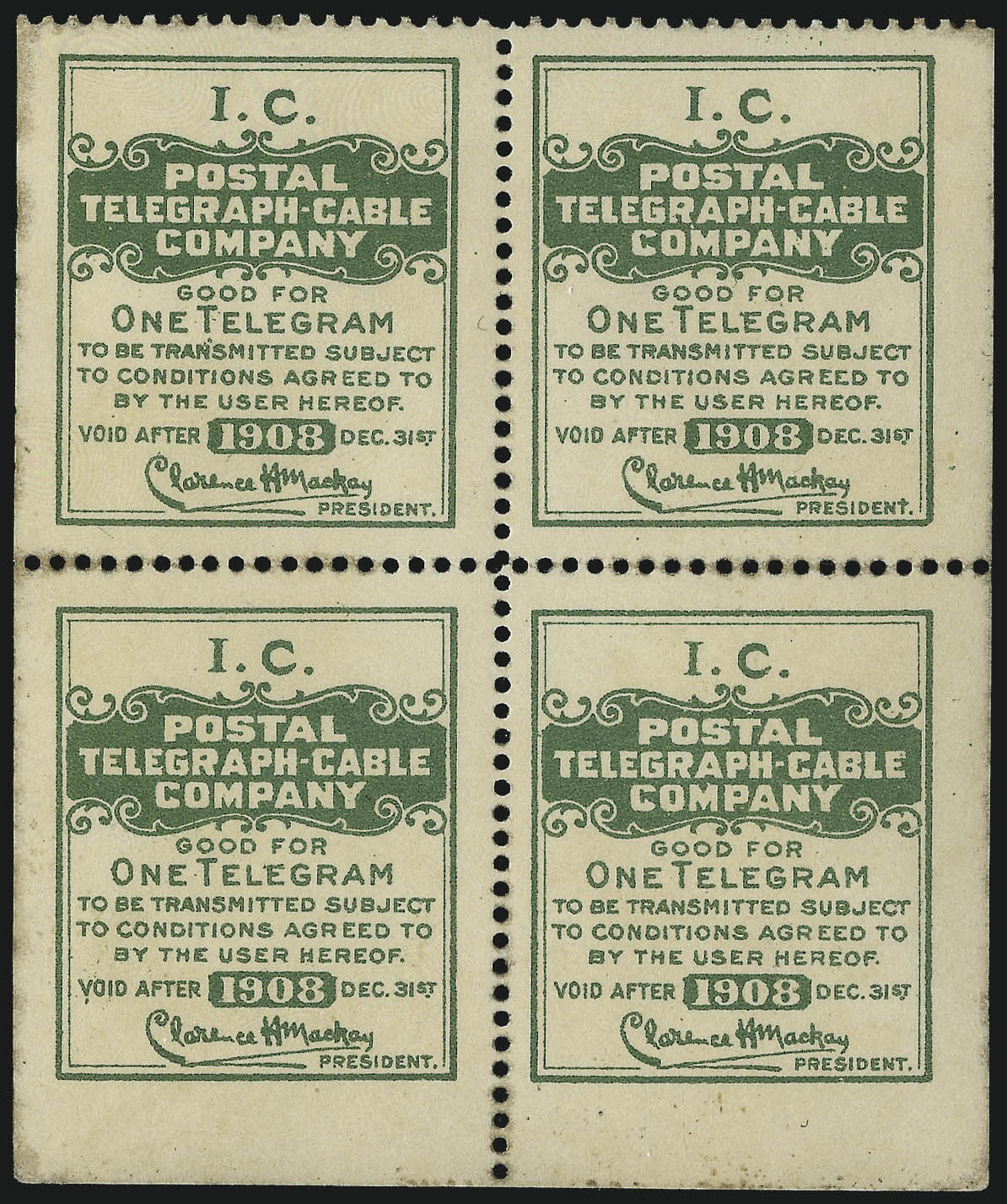 Sale no. 1090 — Lot no. 1917 — Siegel Auction Galleries