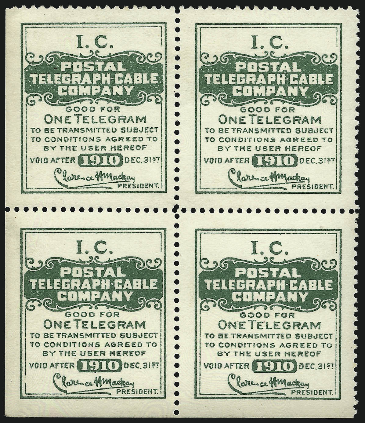 Sale no. 1090 — Lot no. 1918 — Siegel Auction Galleries