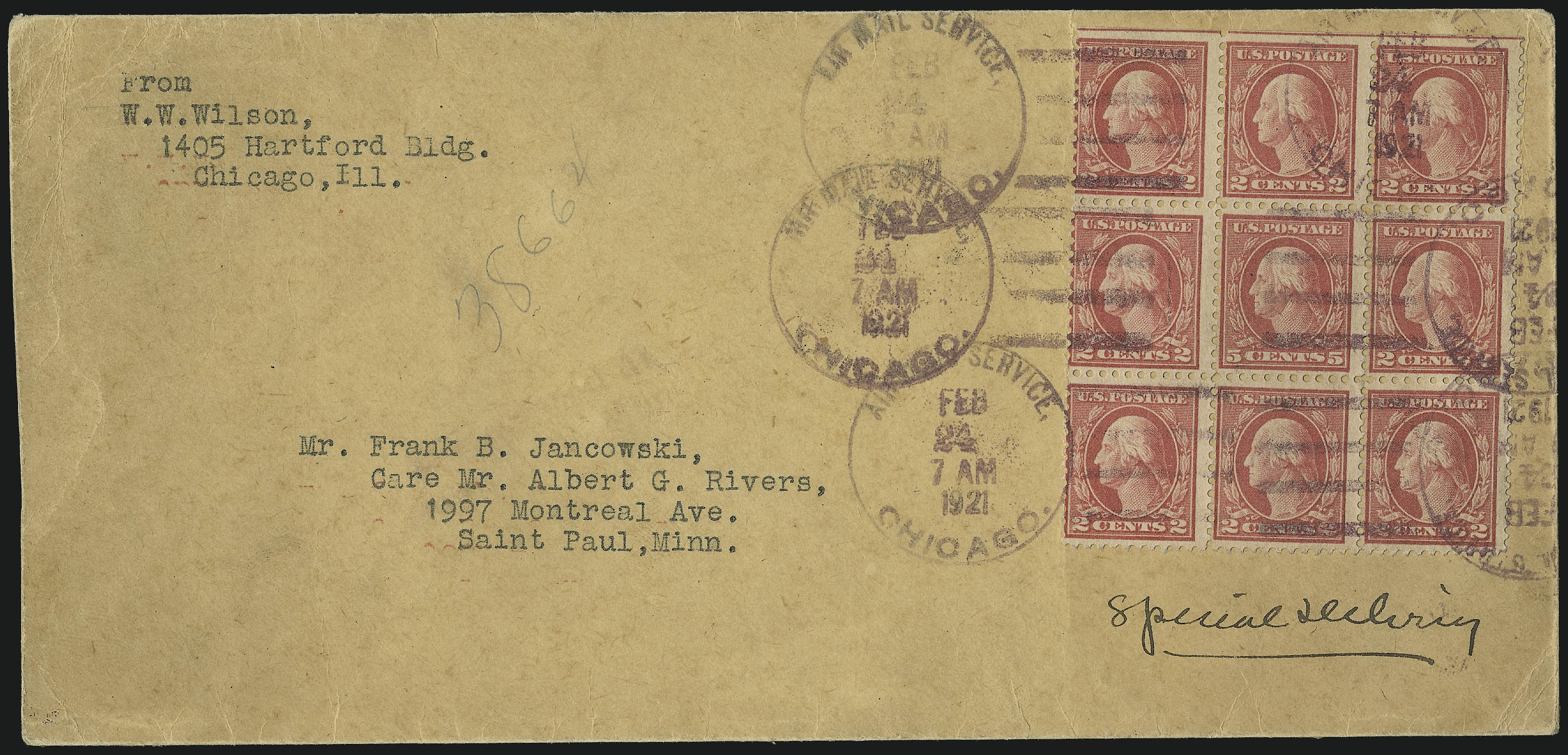 Sale no. 1093 — Lot no. 454 — Siegel Auction Galleries