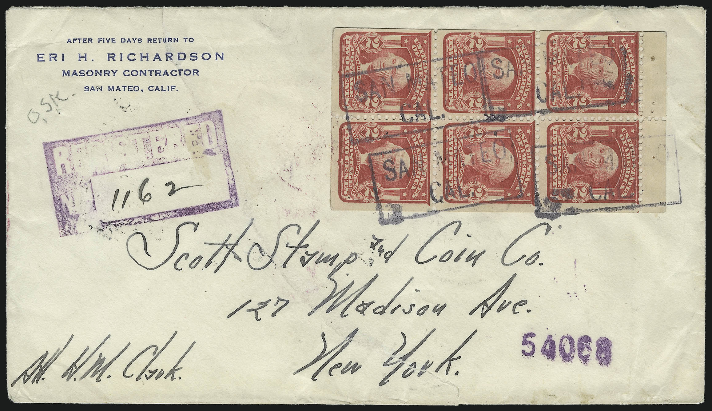 Sale no. 1093 — Lot no. 54 — Siegel Auction Galleries