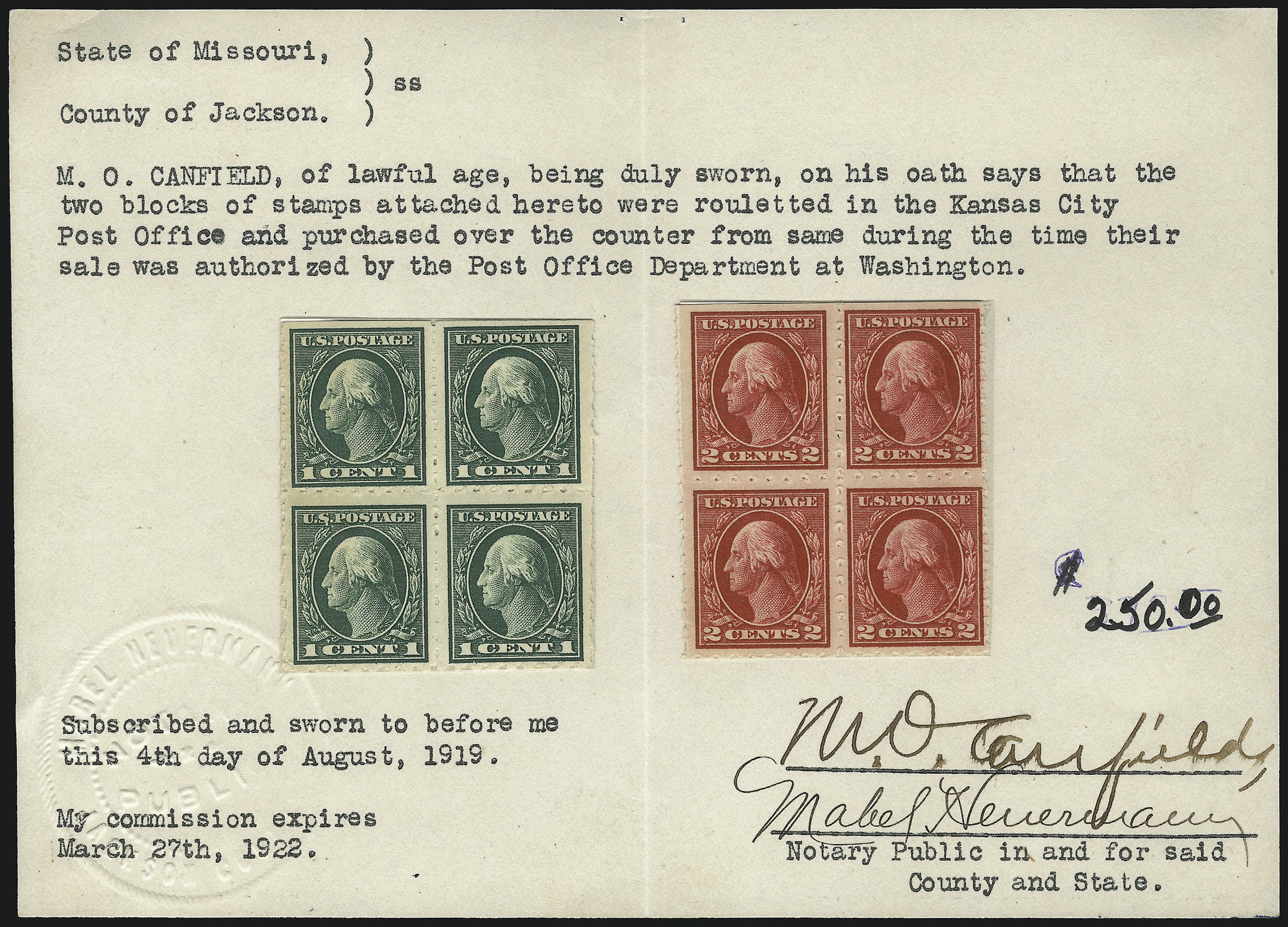 Sale no. 1096 — Lot no. 660 — Siegel Auction Galleries