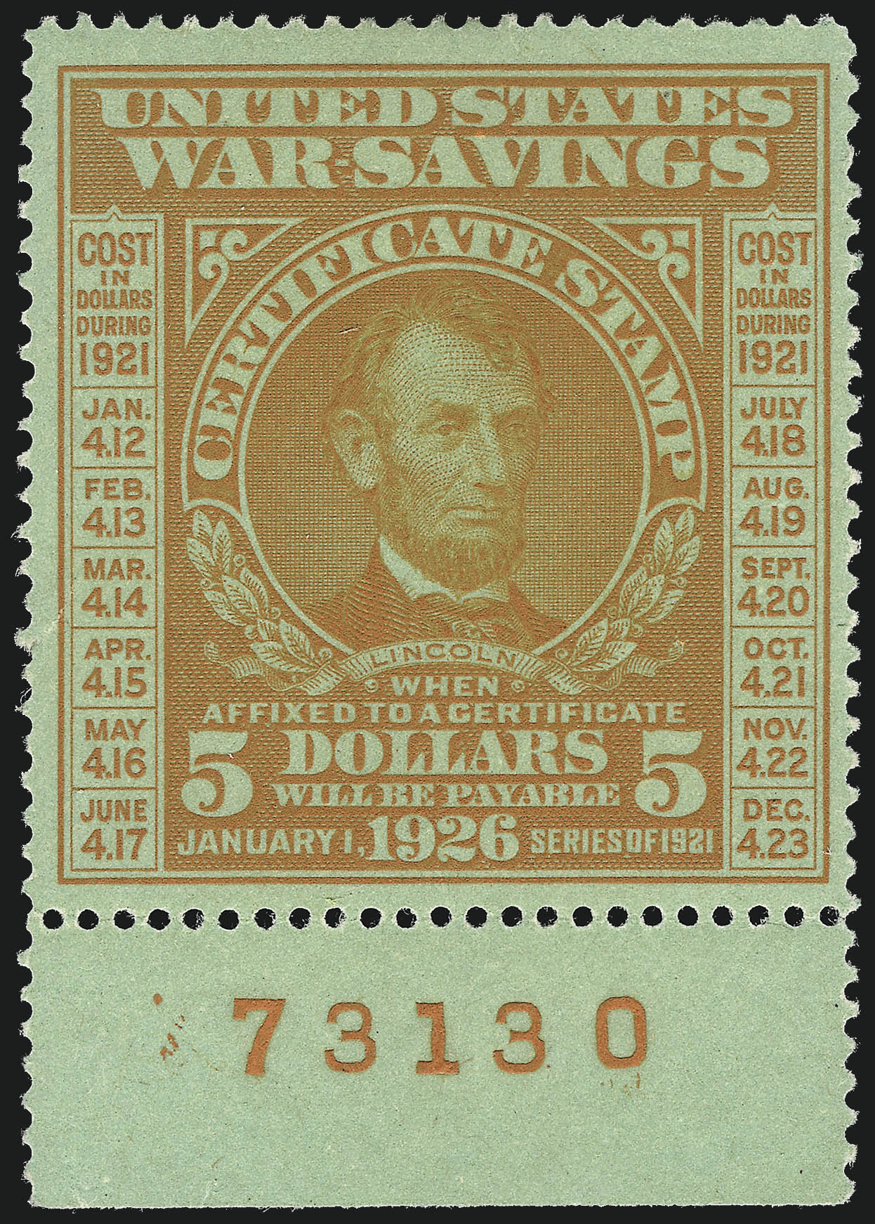 Sale no. 1111 — Lot no. 860 — Siegel Auction Galleries