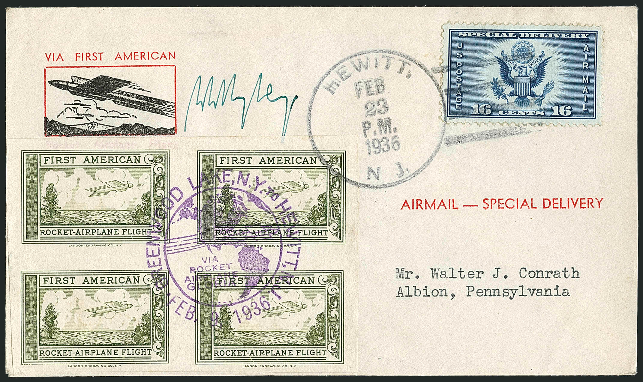 Sale no. 1116 — Lot no. 3429 — Siegel Auction Galleries
