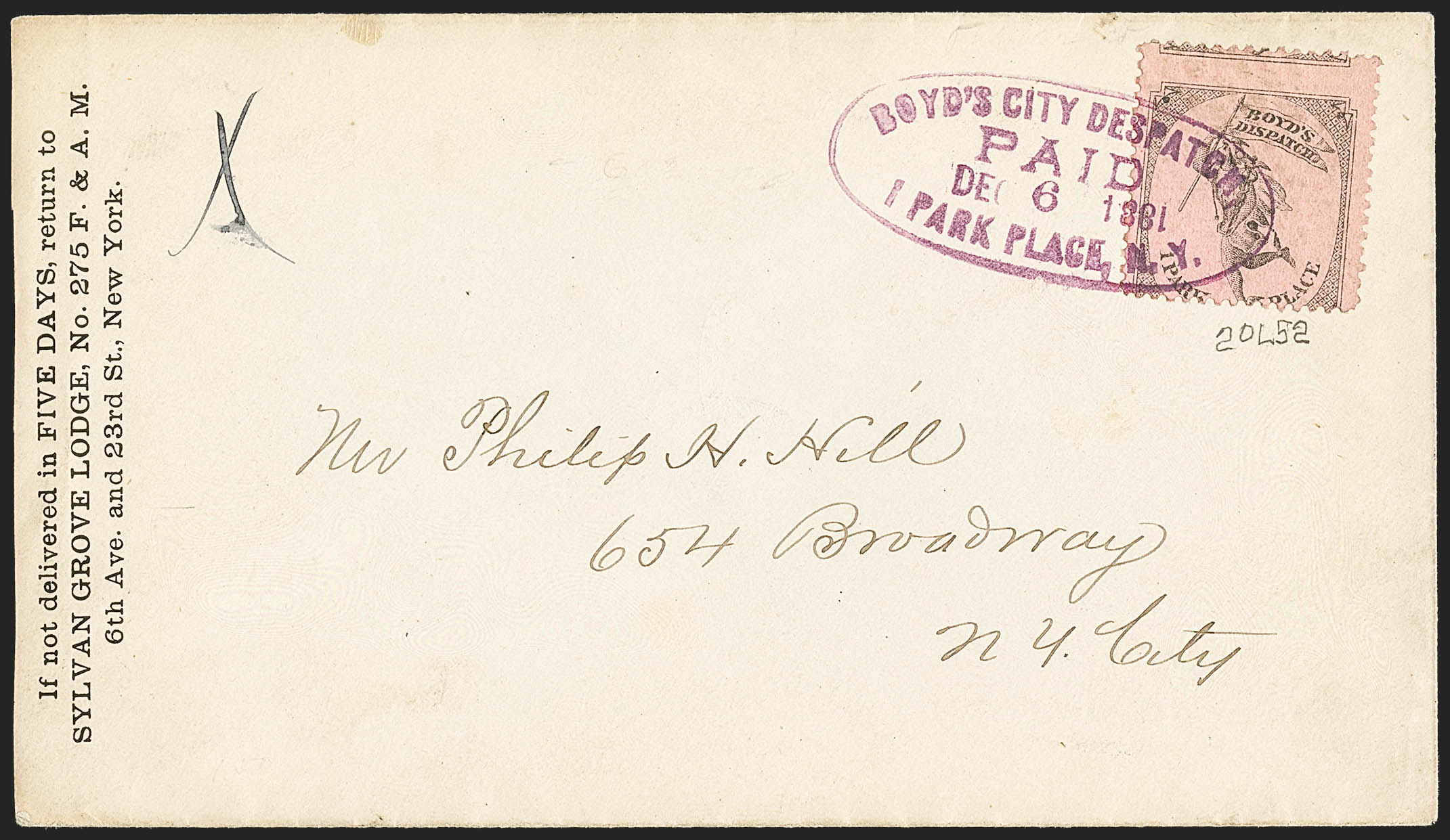 Sale no. 1133 — Lot no. 524 — Siegel Auction Galleries