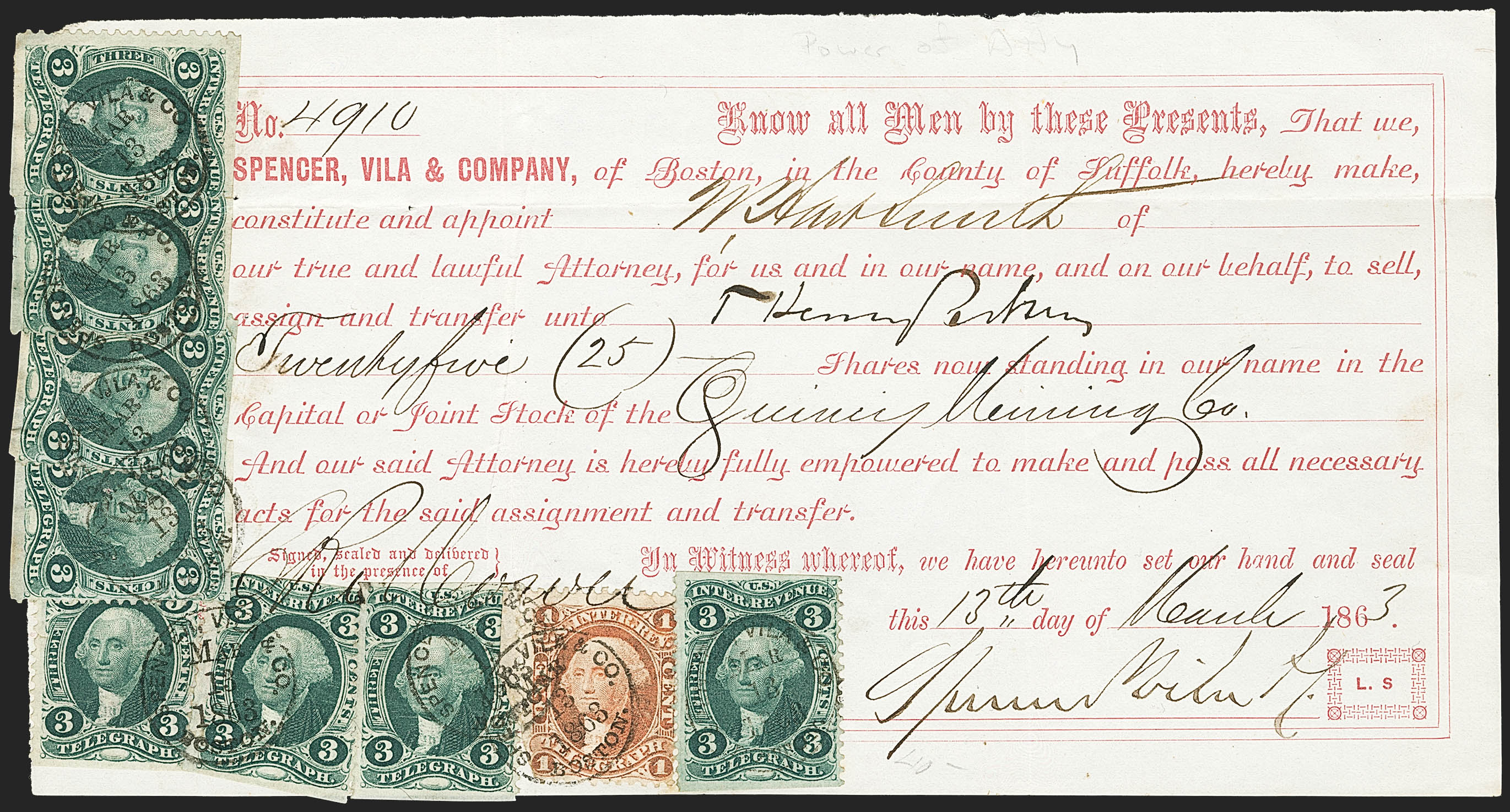 Sale no. 1133 — Lot no. 546 — Siegel Auction Galleries