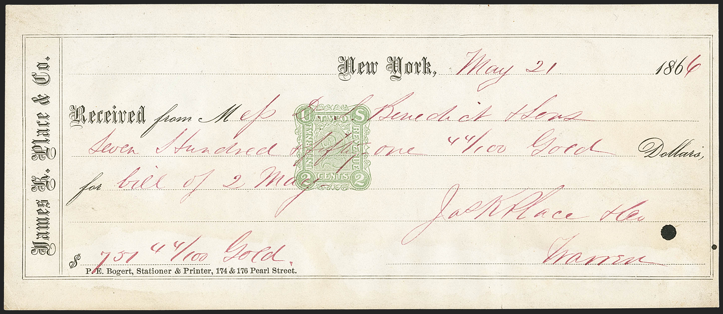 Sale no. 1133 — Lot no. 573 — Siegel Auction Galleries