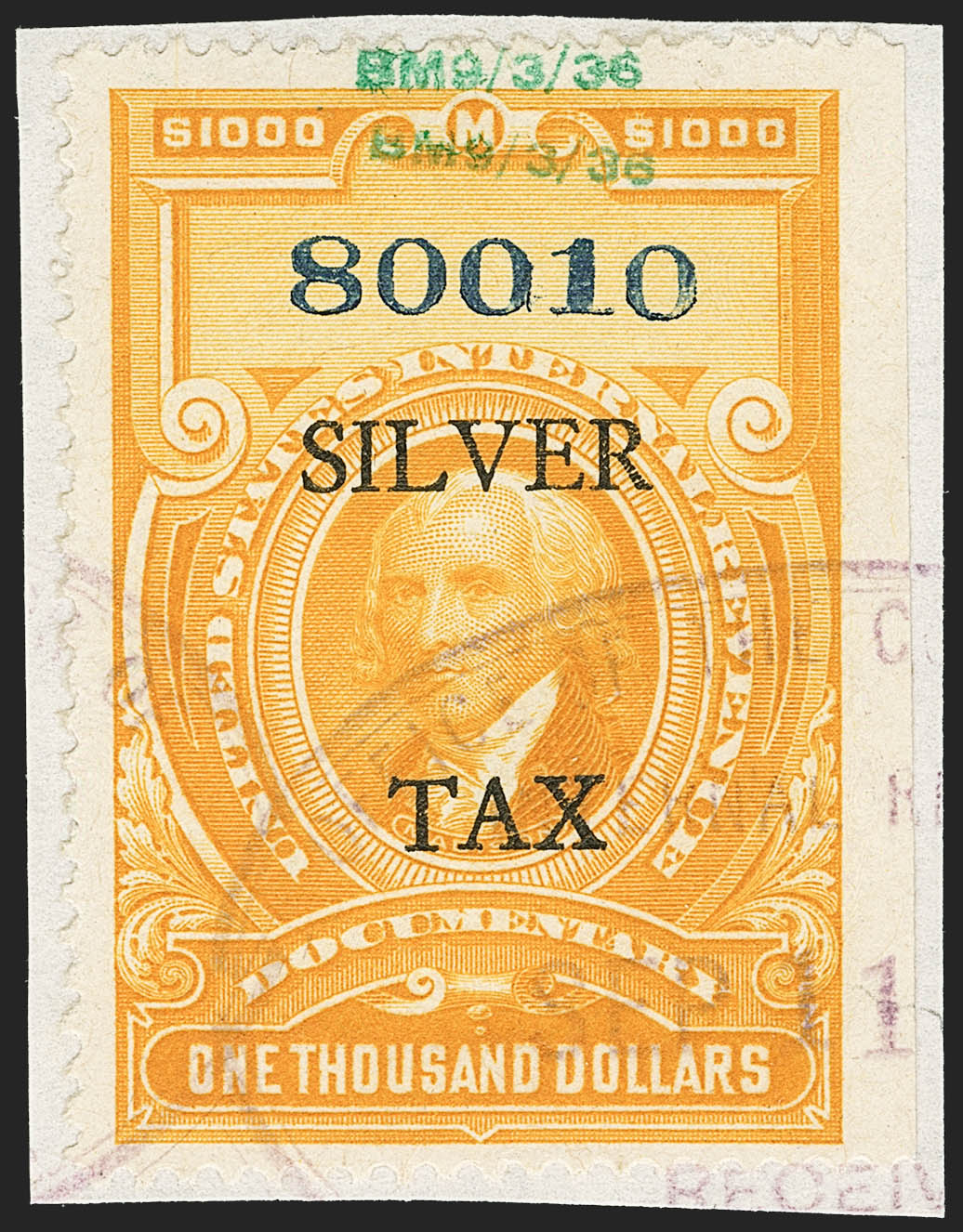 Sale no. 1140 — Lot no. 1378 — Siegel Auction Galleries