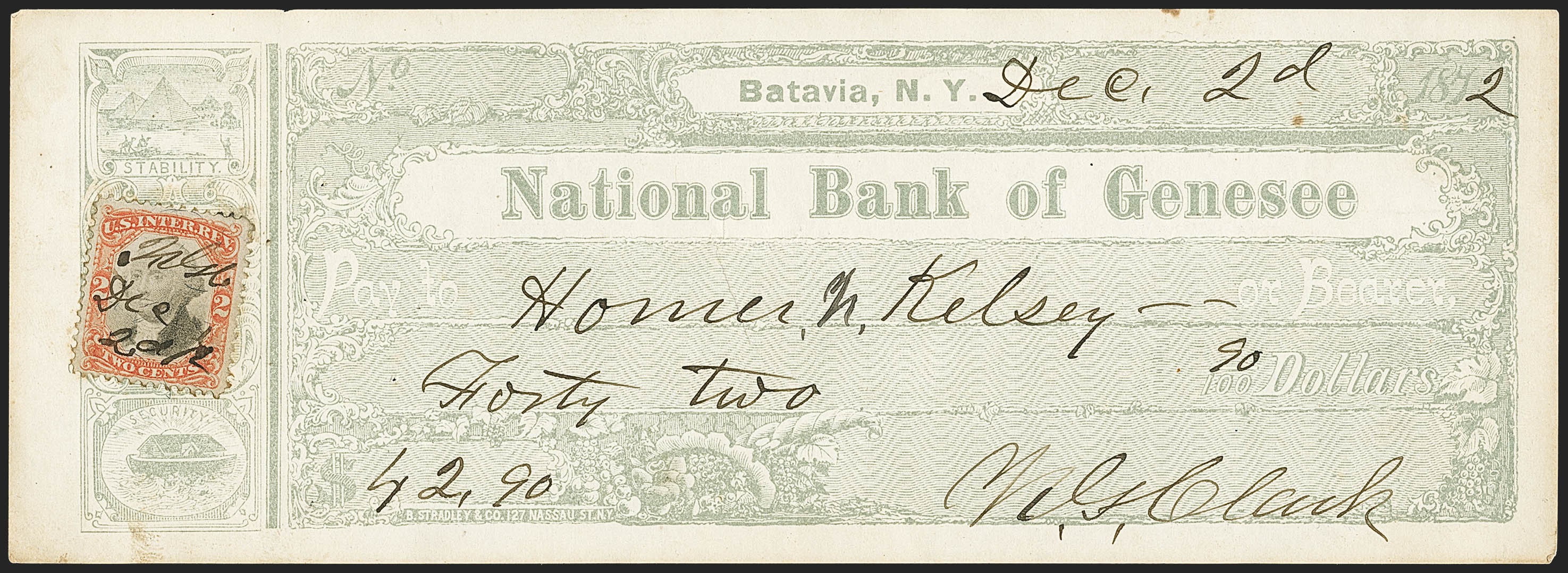 Sale no. 1162 — Lot no. 799 — Siegel Auction Galleries